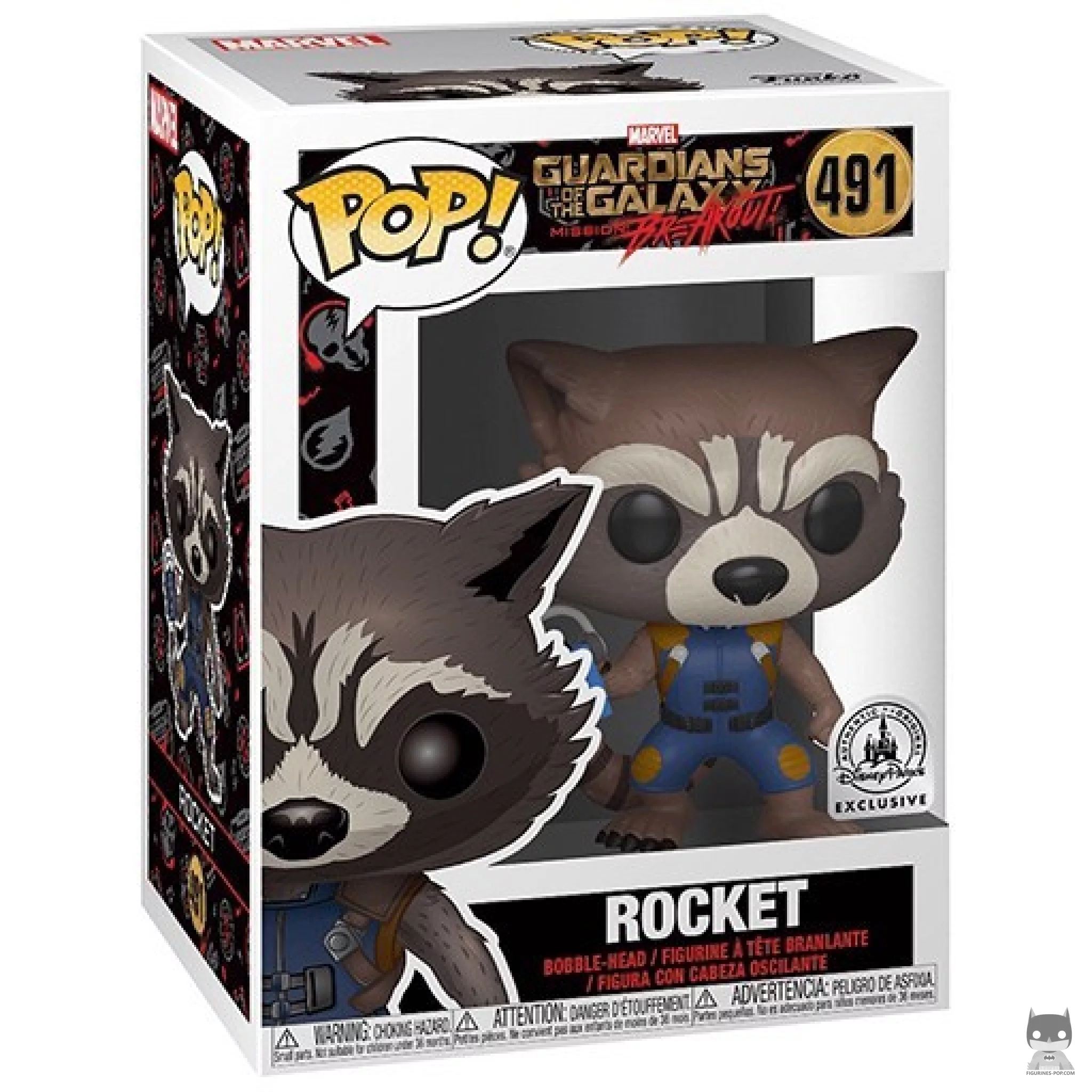 Figurine Funko POP Rocket (Mission Breakout) avec boîte