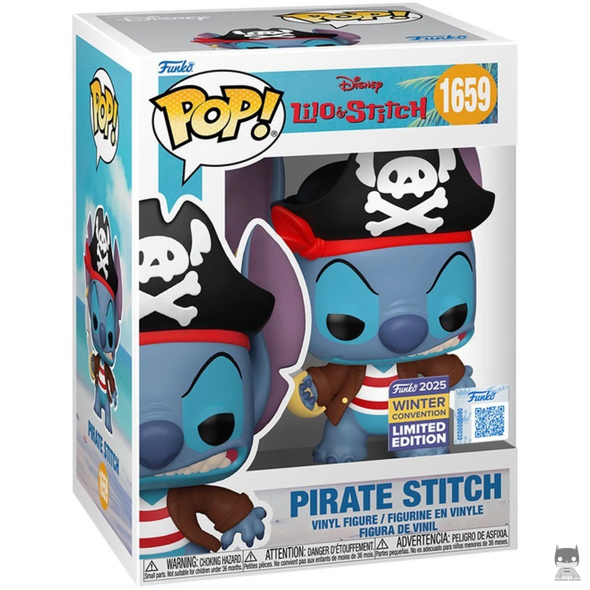 Figurine Funko POP Pirate Stitch avec boîte