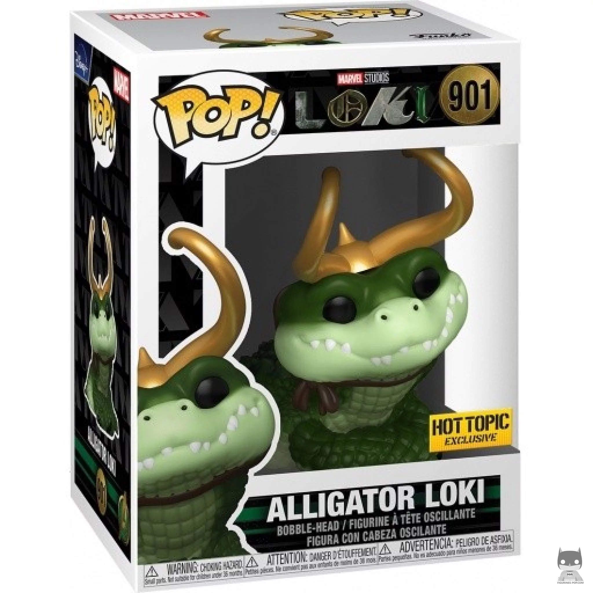 Figurine Funko POP Loki Alligator avec boîte