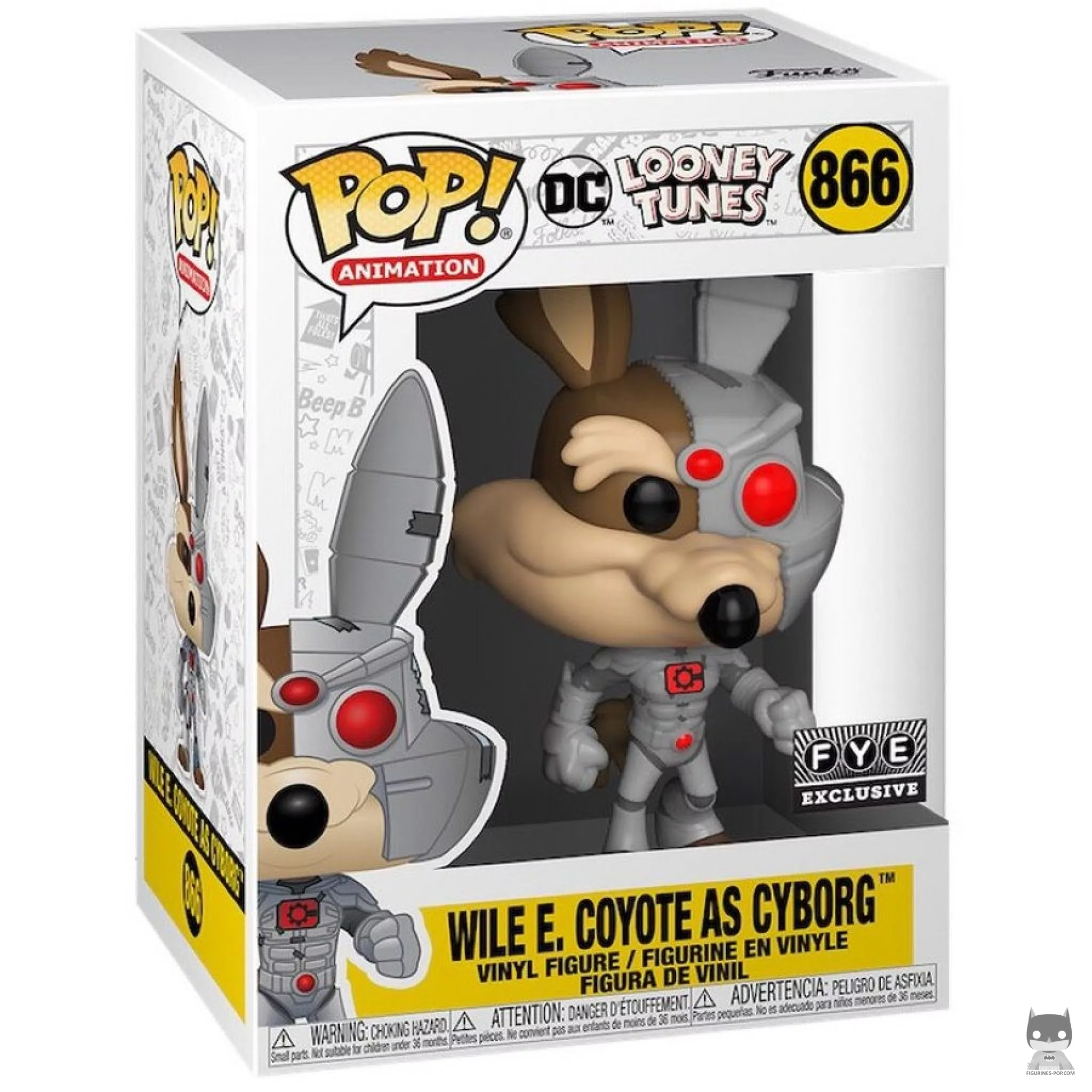 Figurine Funko POP Wile E. Coyote en Cyborg avec boîte