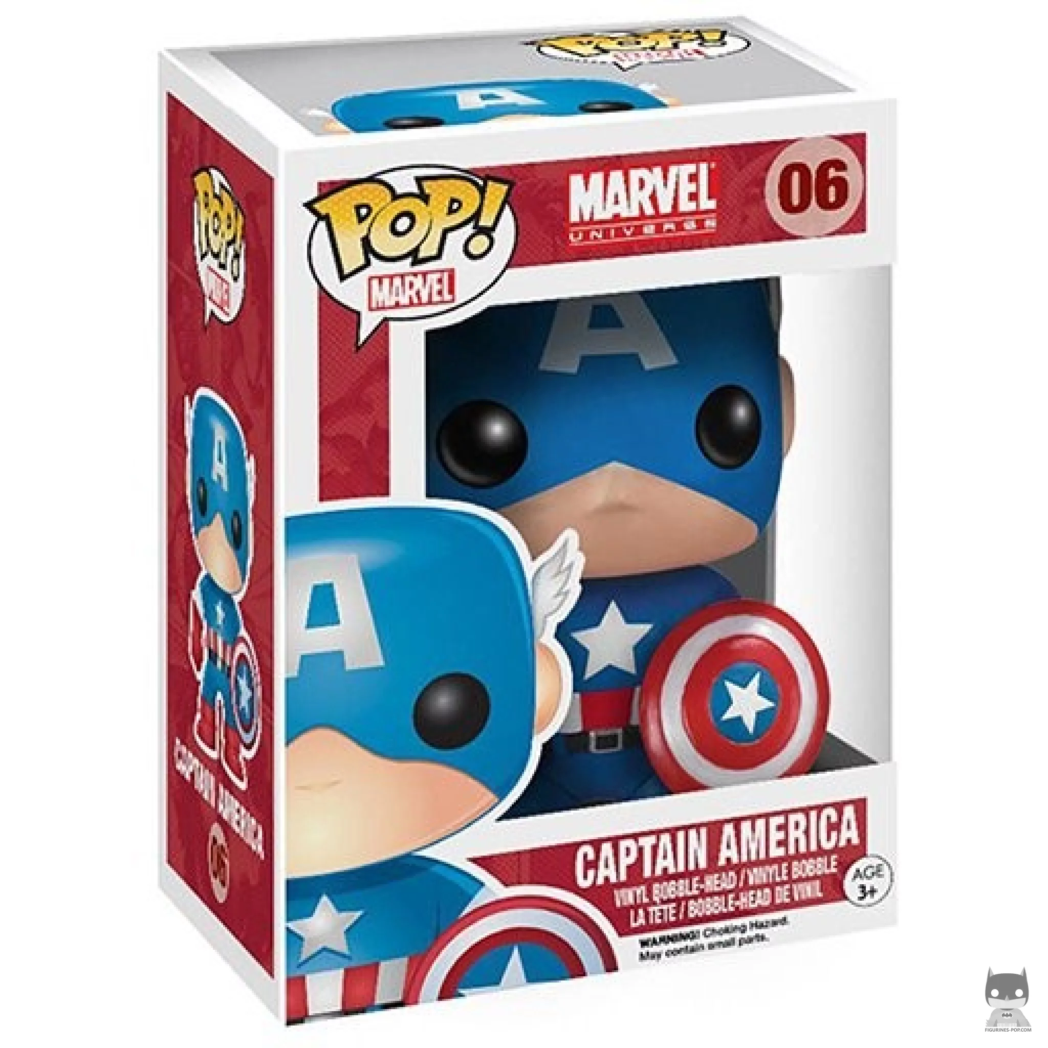 Figurine Funko POP Captain America avec boîte