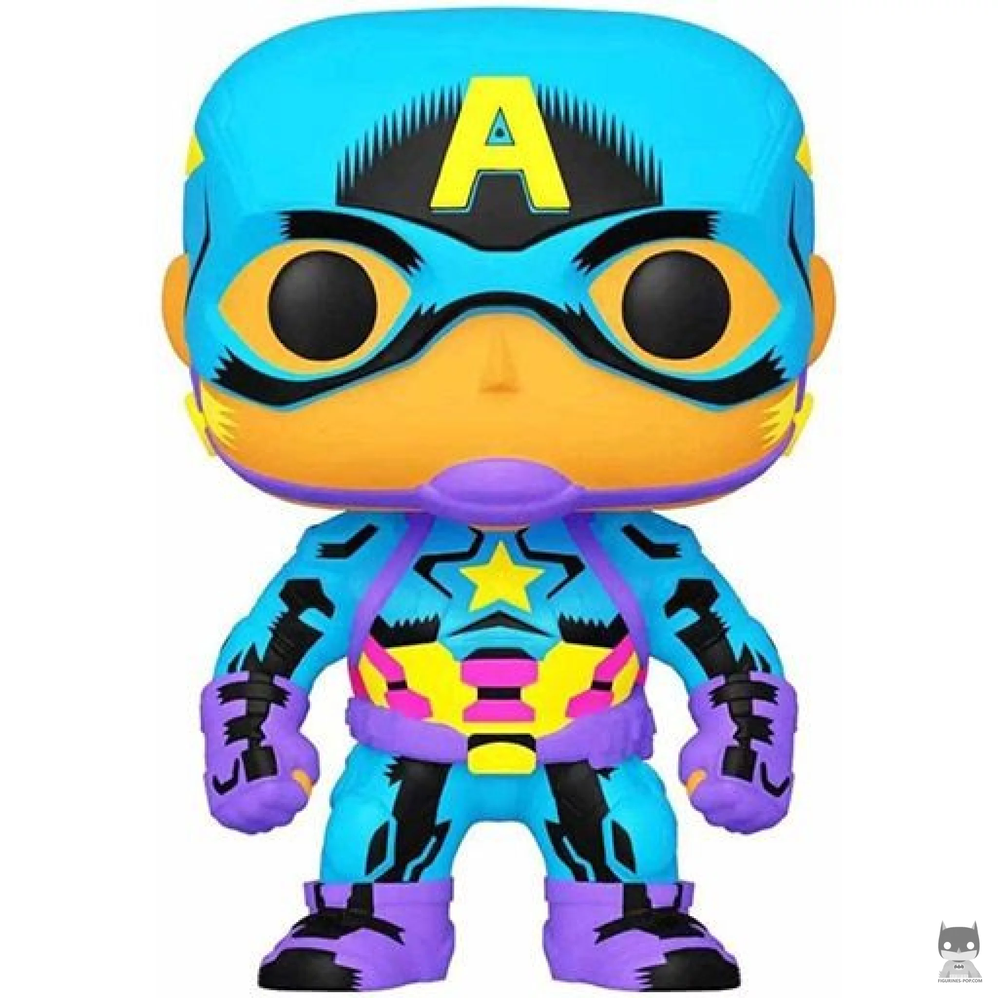 Figurine Funko POP Captain America (Blacklight) (Marvel Comics)