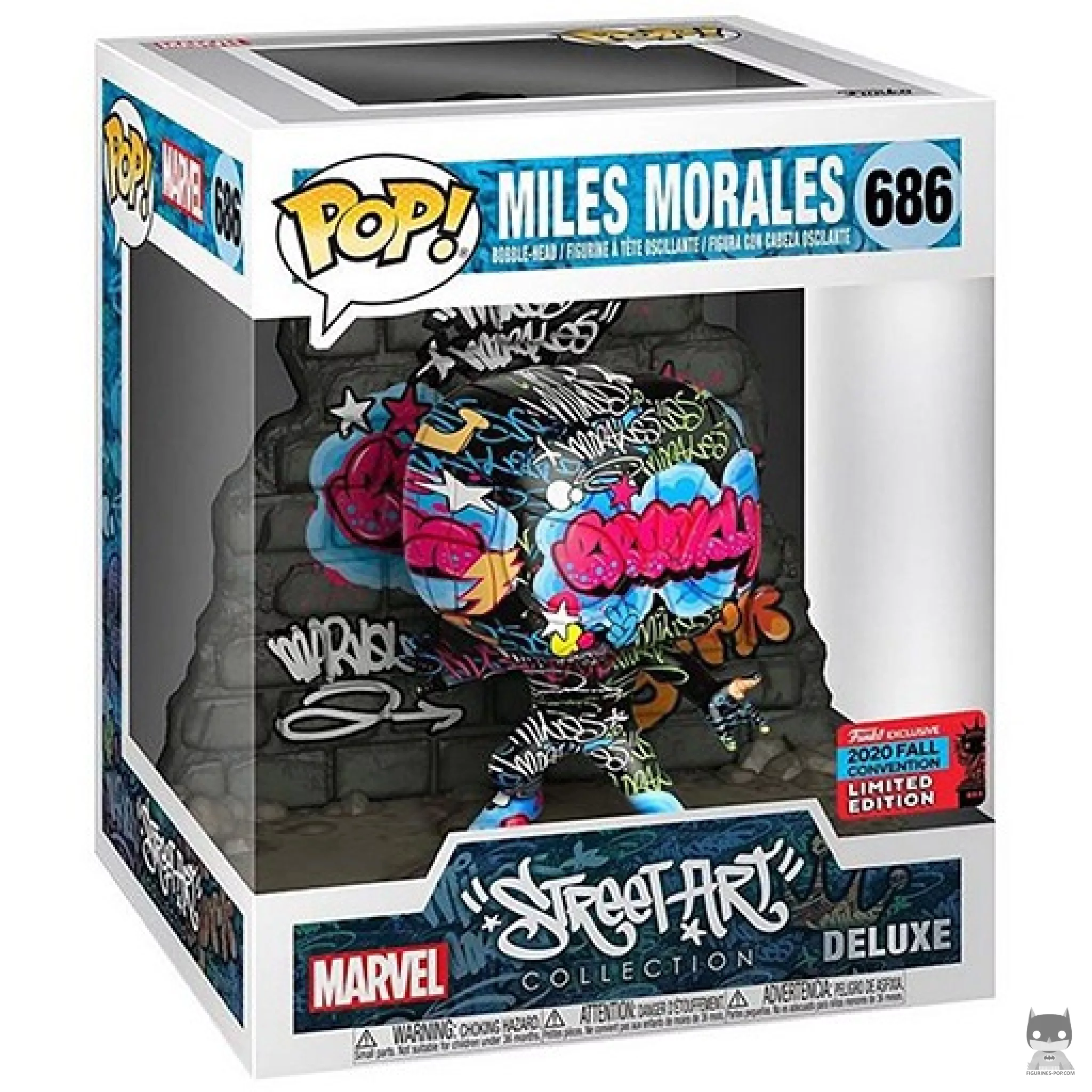 Figurine Funko POP Miles Morales Street Art (Supersized) avec boîte