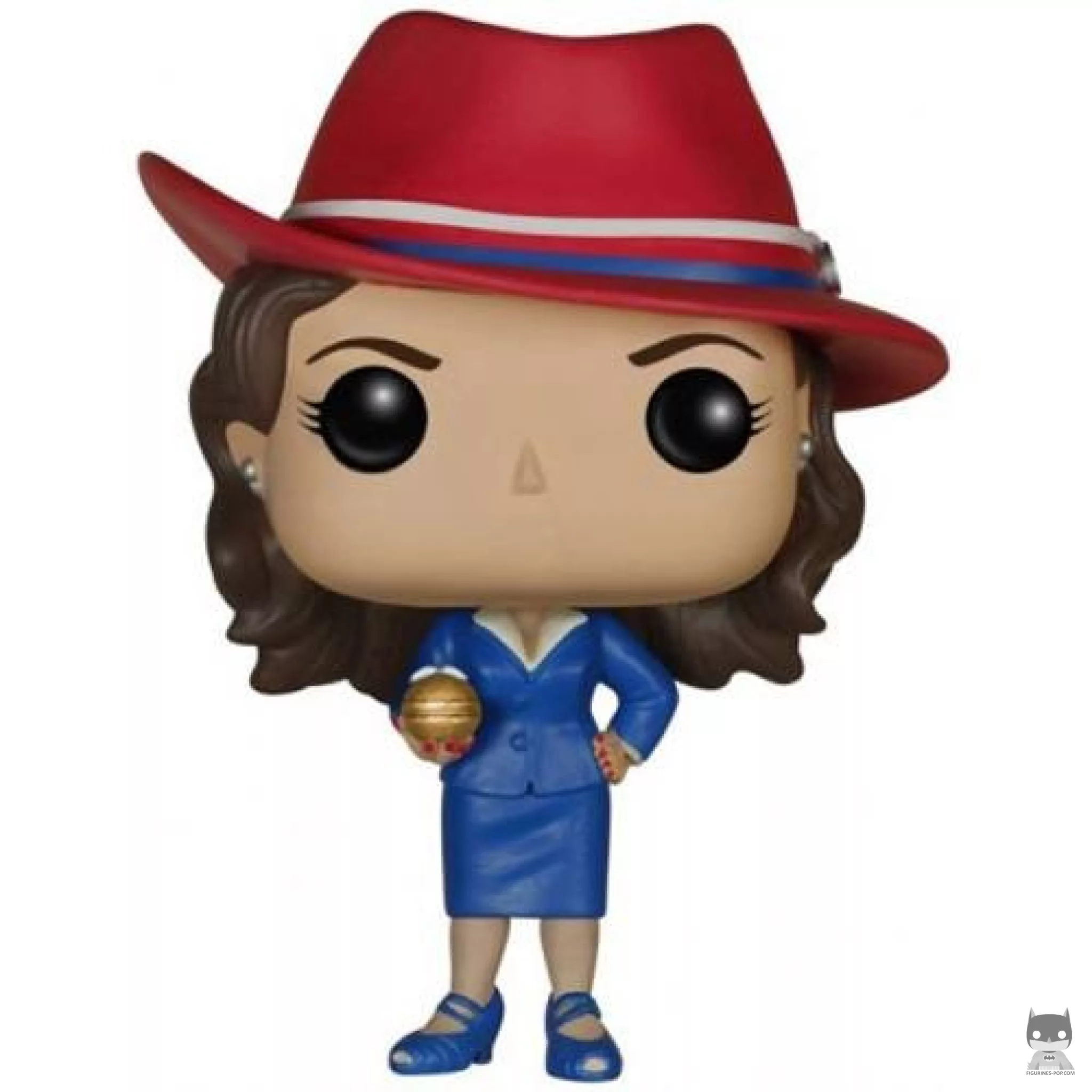 Figurine Funko POP Agent Peggy Carter (avec Orbe Doré) (Marvel : Les Agents du SHIELD)