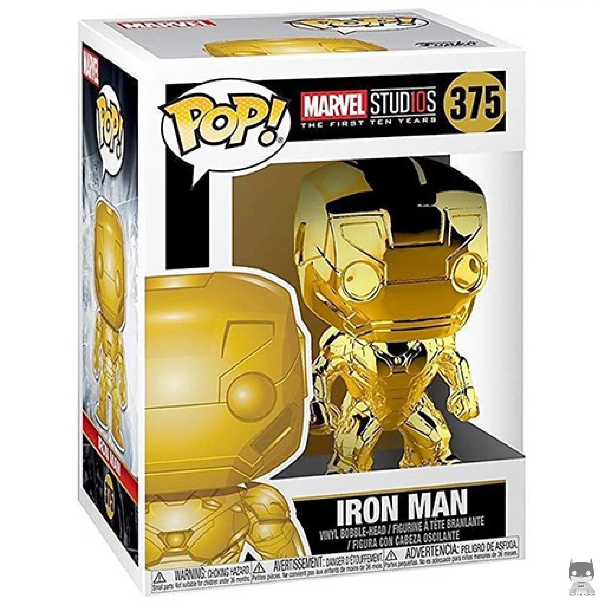 Figurine Funko POP Iron Man (Or) avec boîte