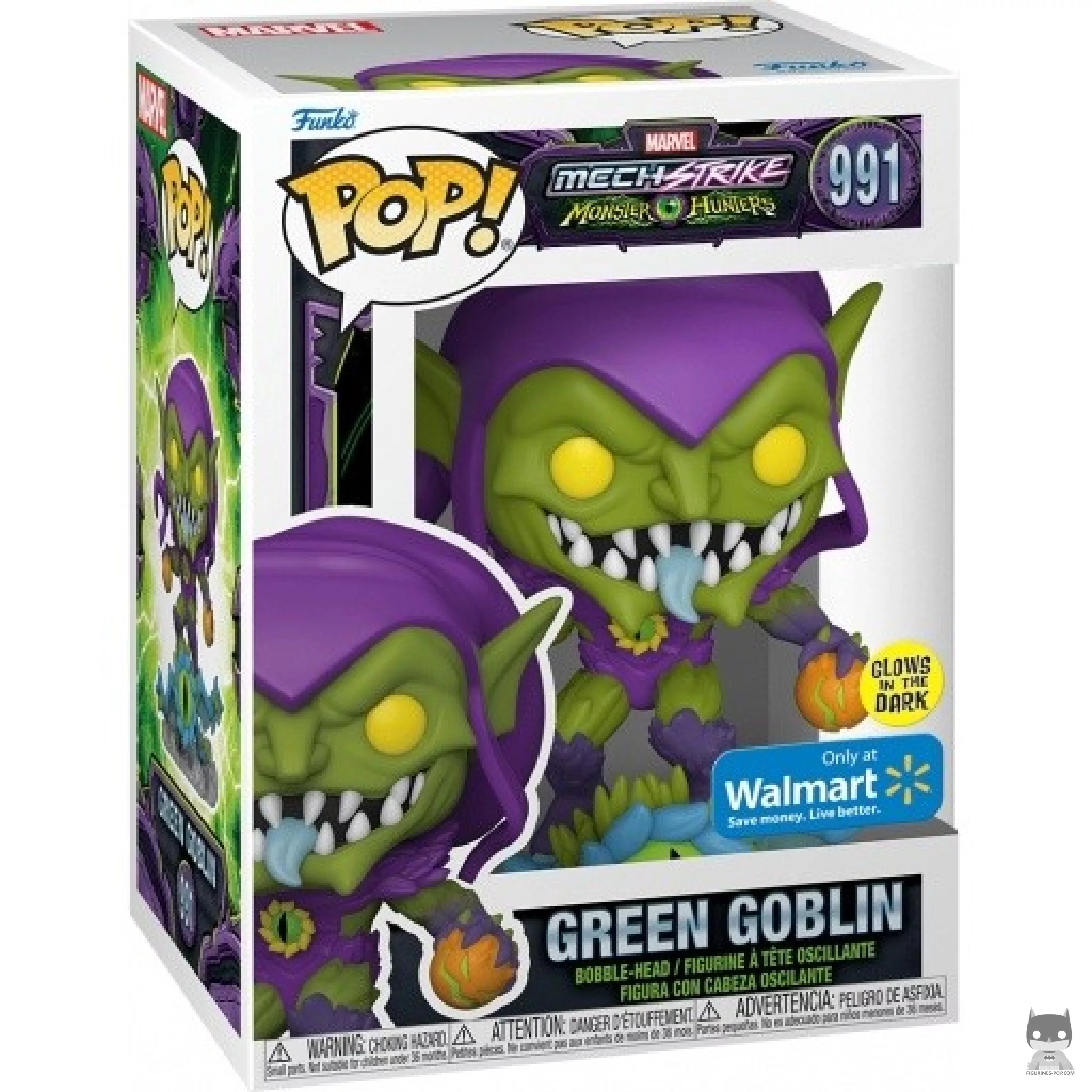 Figurine Funko POP Bouffon Vert (Glow in the Dark) avec boîte