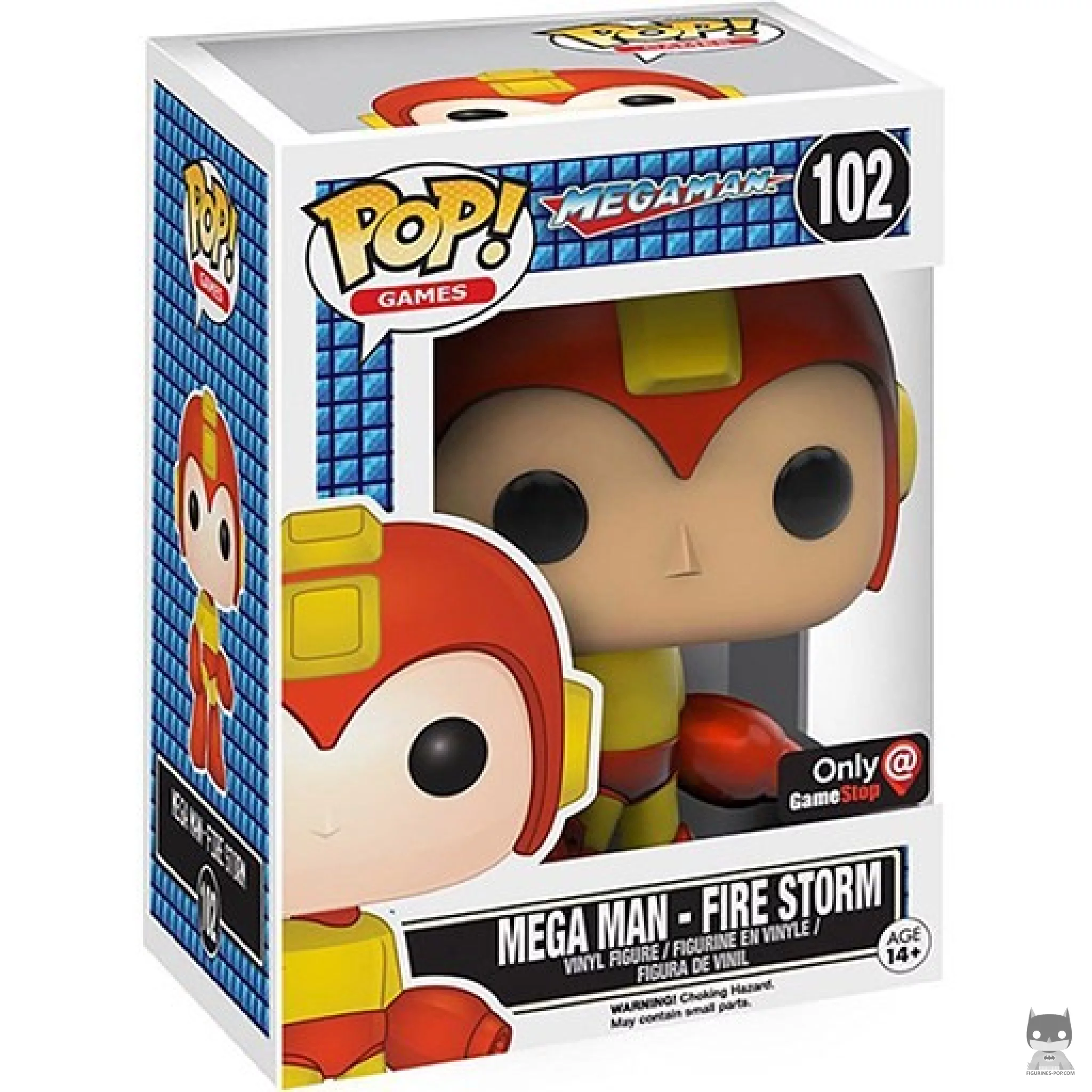 Figurine Funko POP Mega Man (Fire Storm) avec boîte
