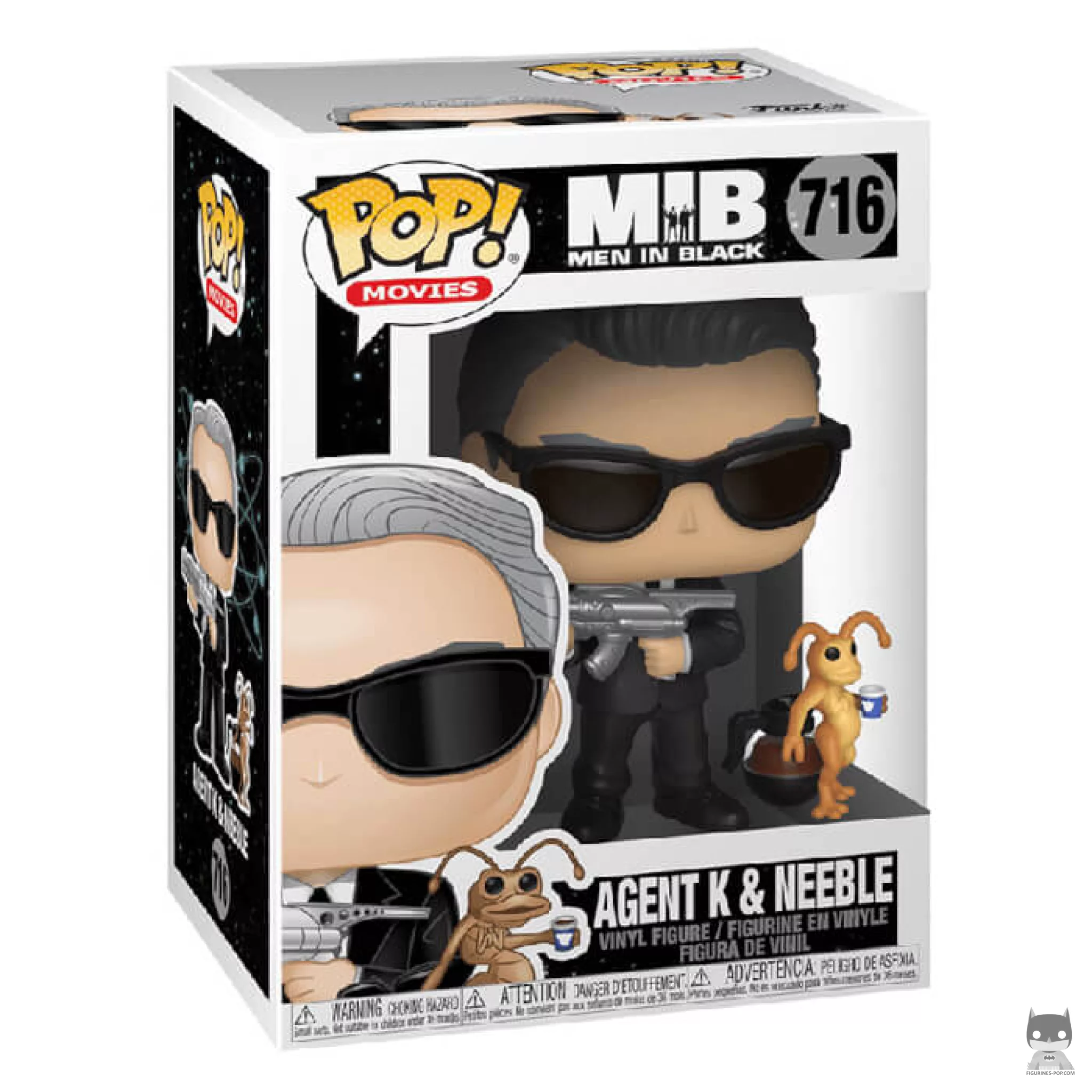 Figurine Funko POP Agent K et Neeble avec boîte