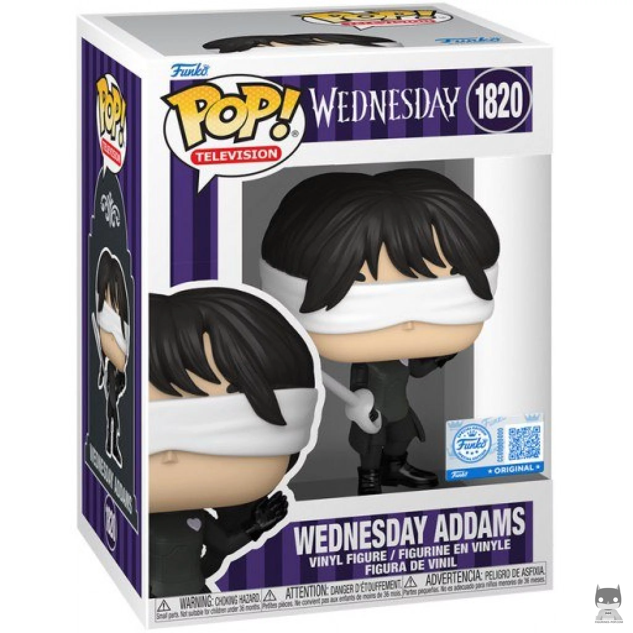 Figurine Funko POP Mercredi Addams (Escrime) avec boîte