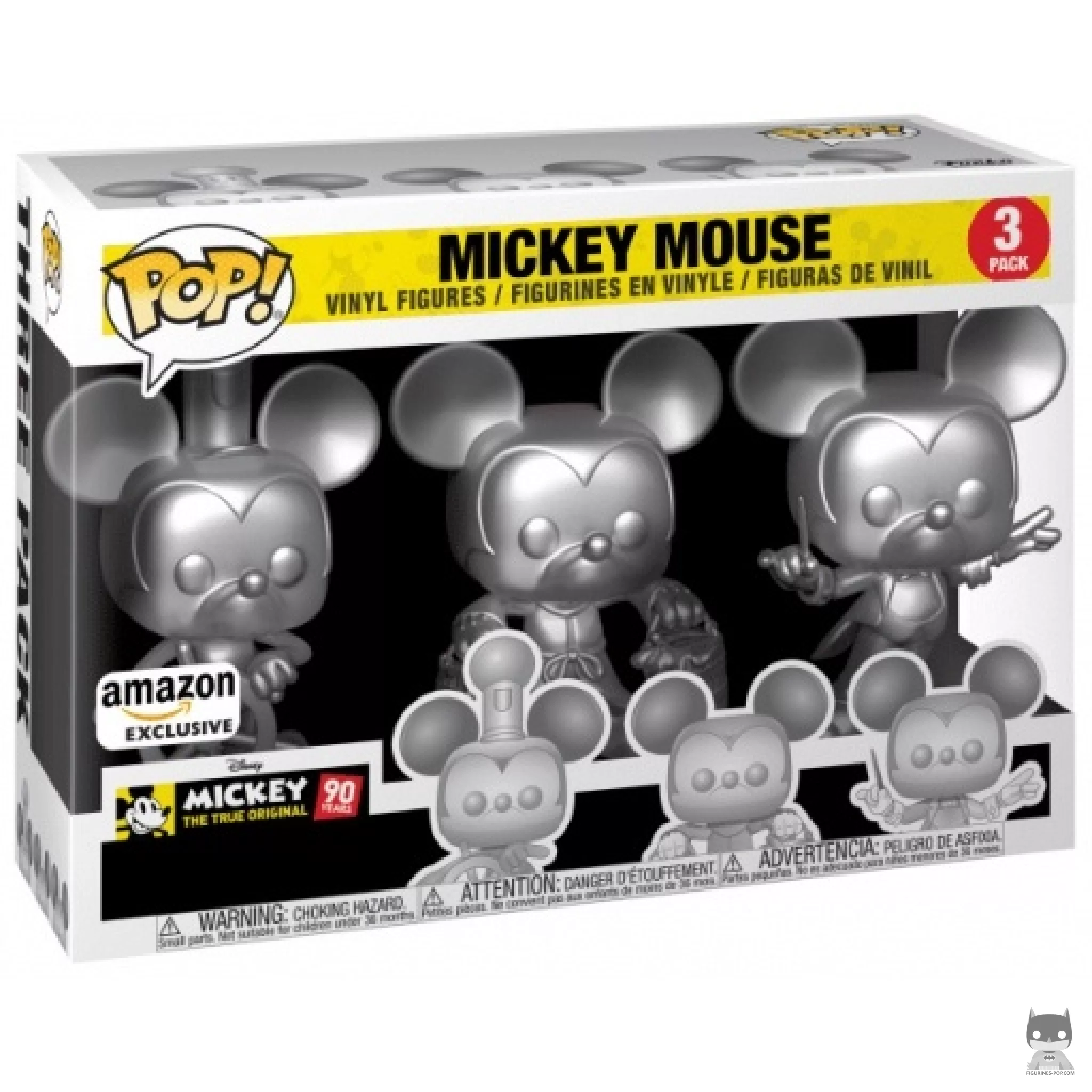 Figurine Funko POP Mickey Mouse (Silver) avec boîte