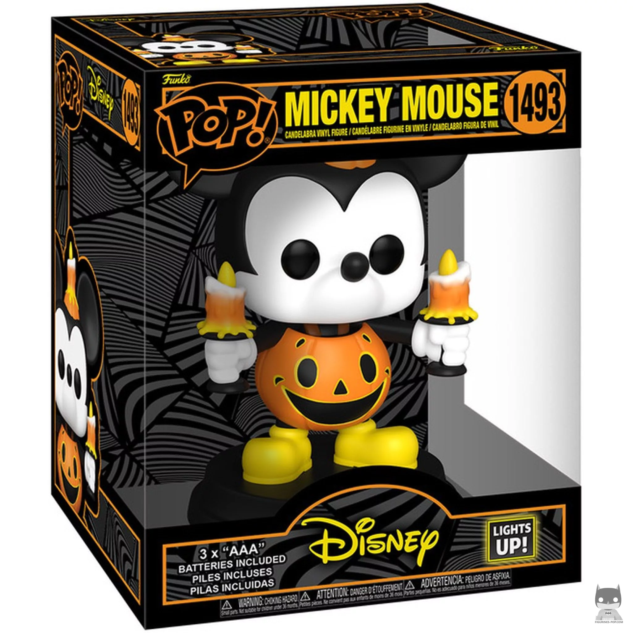 Figurine Funko POP Mickey Mouse en costume de citrouille (Lumières et Son) avec boîte