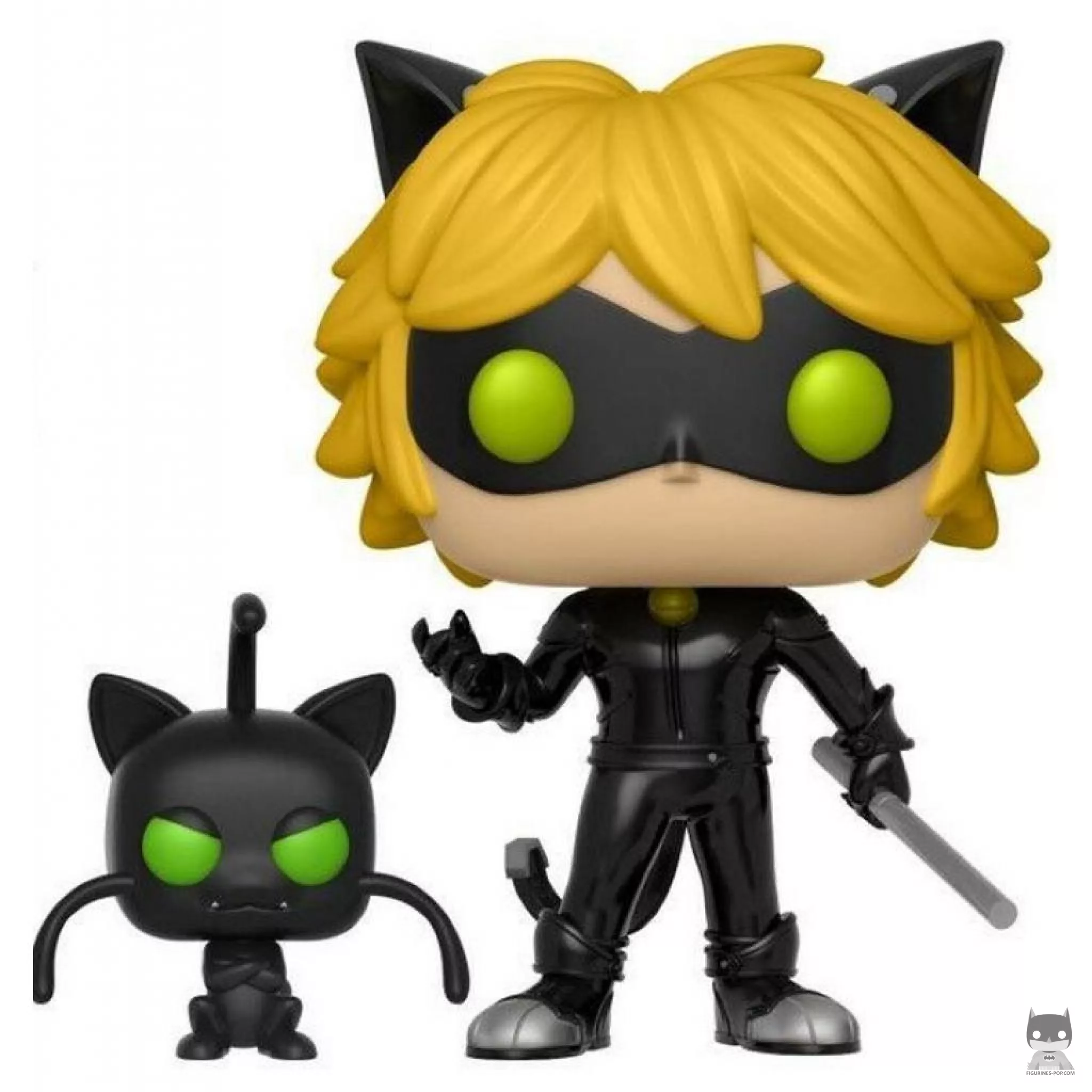 Figurine Funko POP Cat Noir avec Plagg (Miraculous : Les Aventures de Ladybug et Chat Noir)