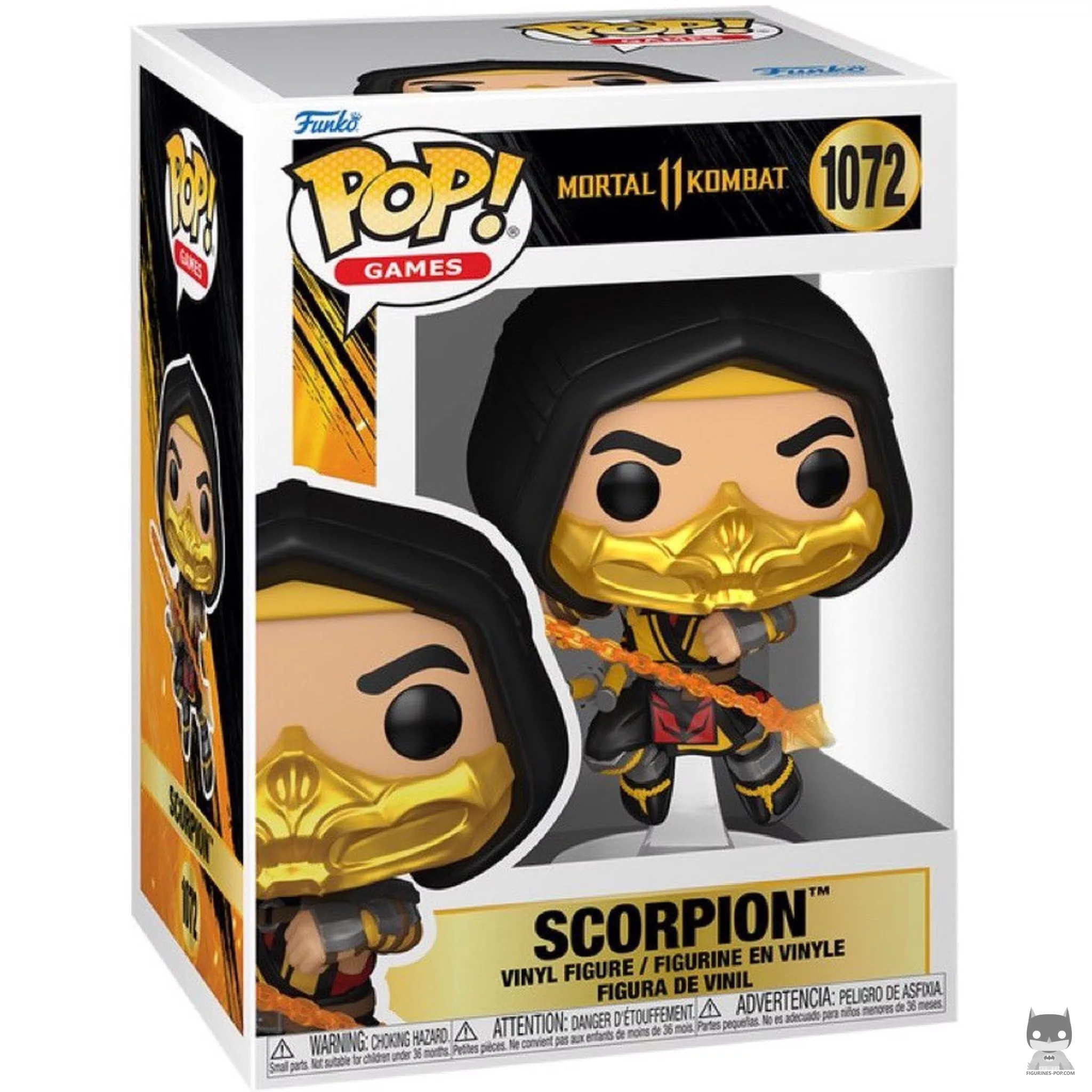 Figurine Funko POP Scorpion (Mortal Kombat 11) avec boîte
