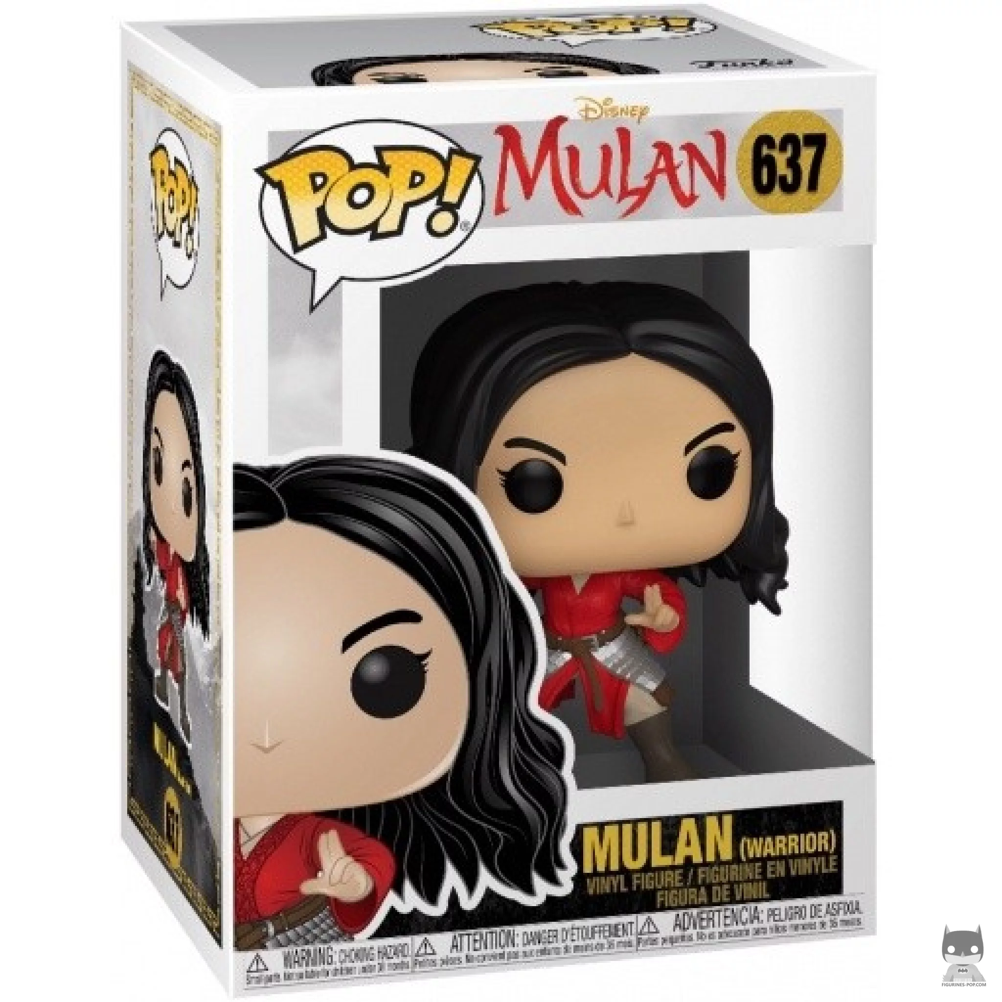 Figurine Funko POP Mulan Guerrière avec boîte