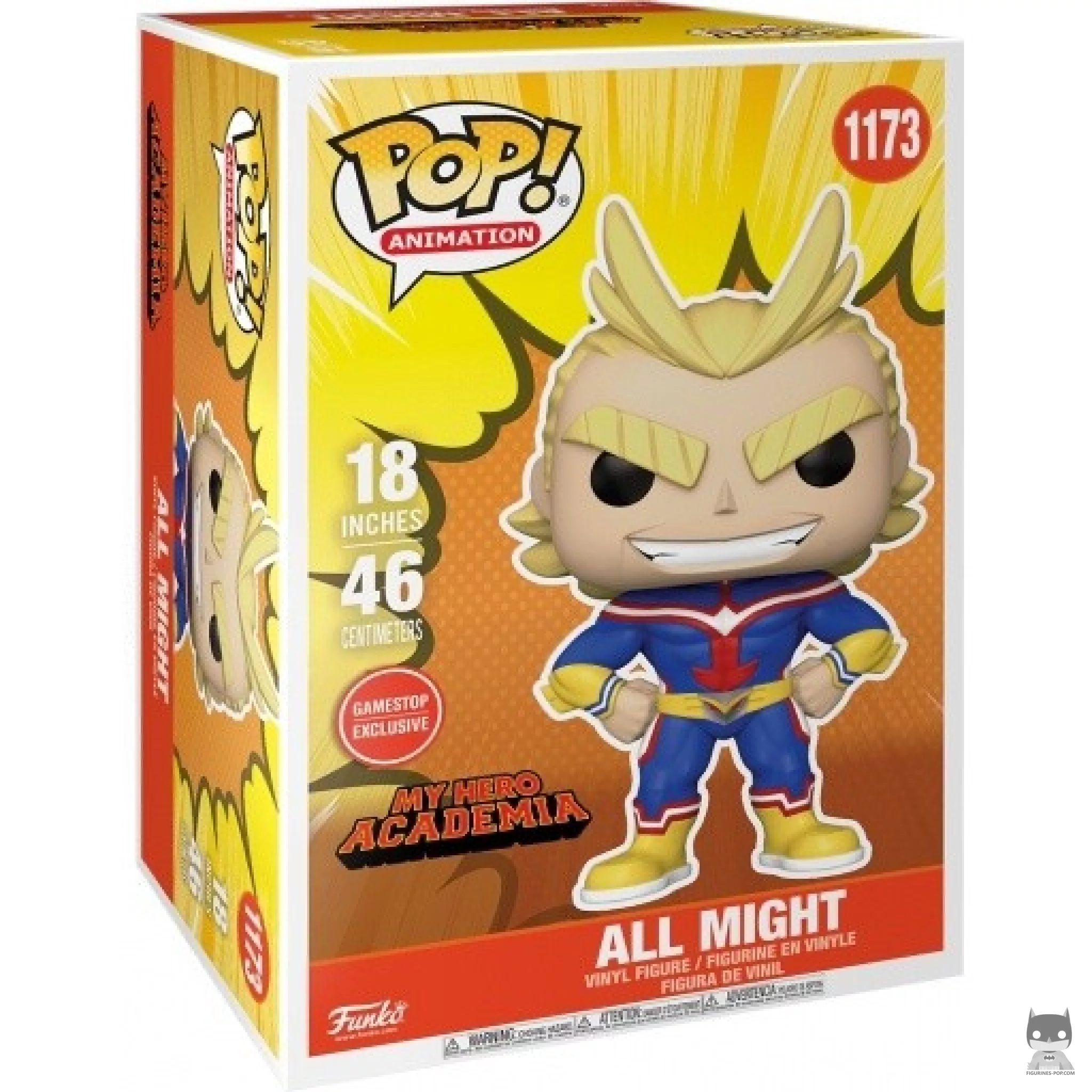 Figurine Funko POP All Might (Supersized 18'') avec boîte