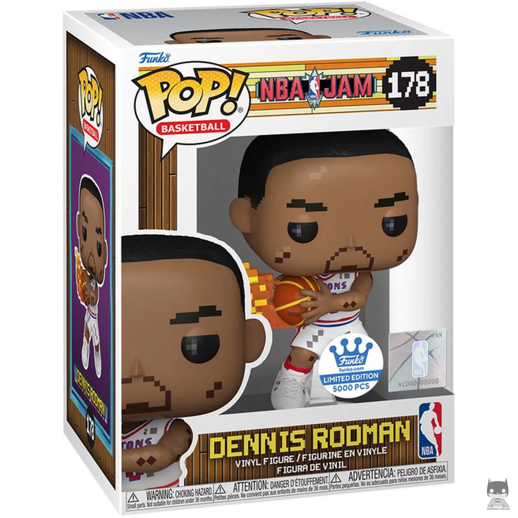 Figurine Funko POP Dennis Rodman (NBA Jam) avec boîte