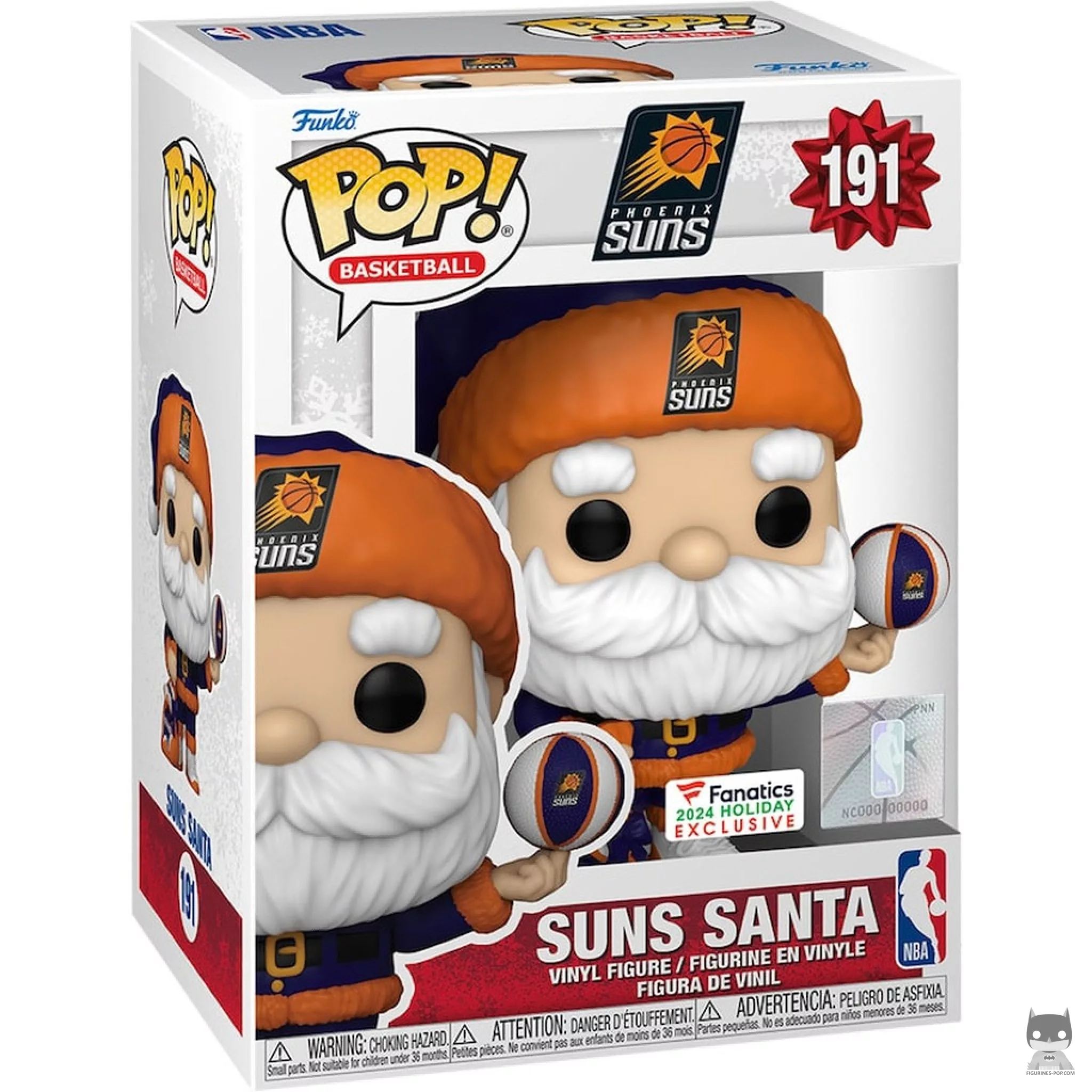 Figurine Funko POP Père Noël Phoenix Suns avec boîte