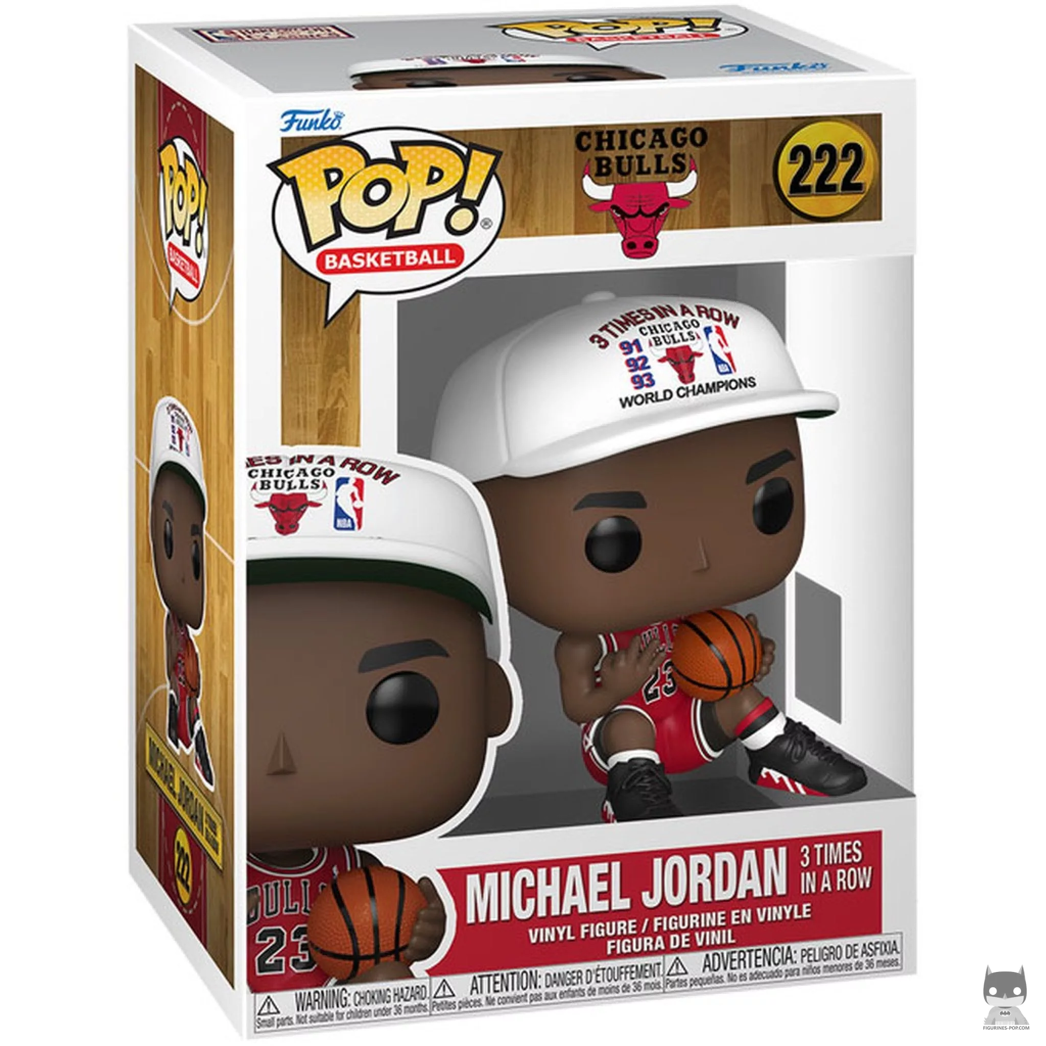 Figurine Funko POP Michael Jordan (3 fois consécutives) avec boîte