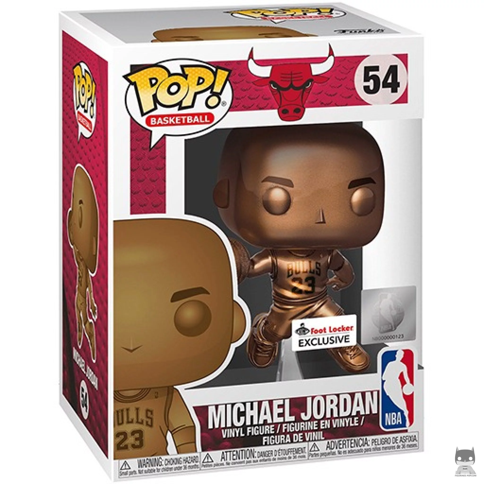 Figurine Funko POP Michael Jordan (Bronze) avec boîte