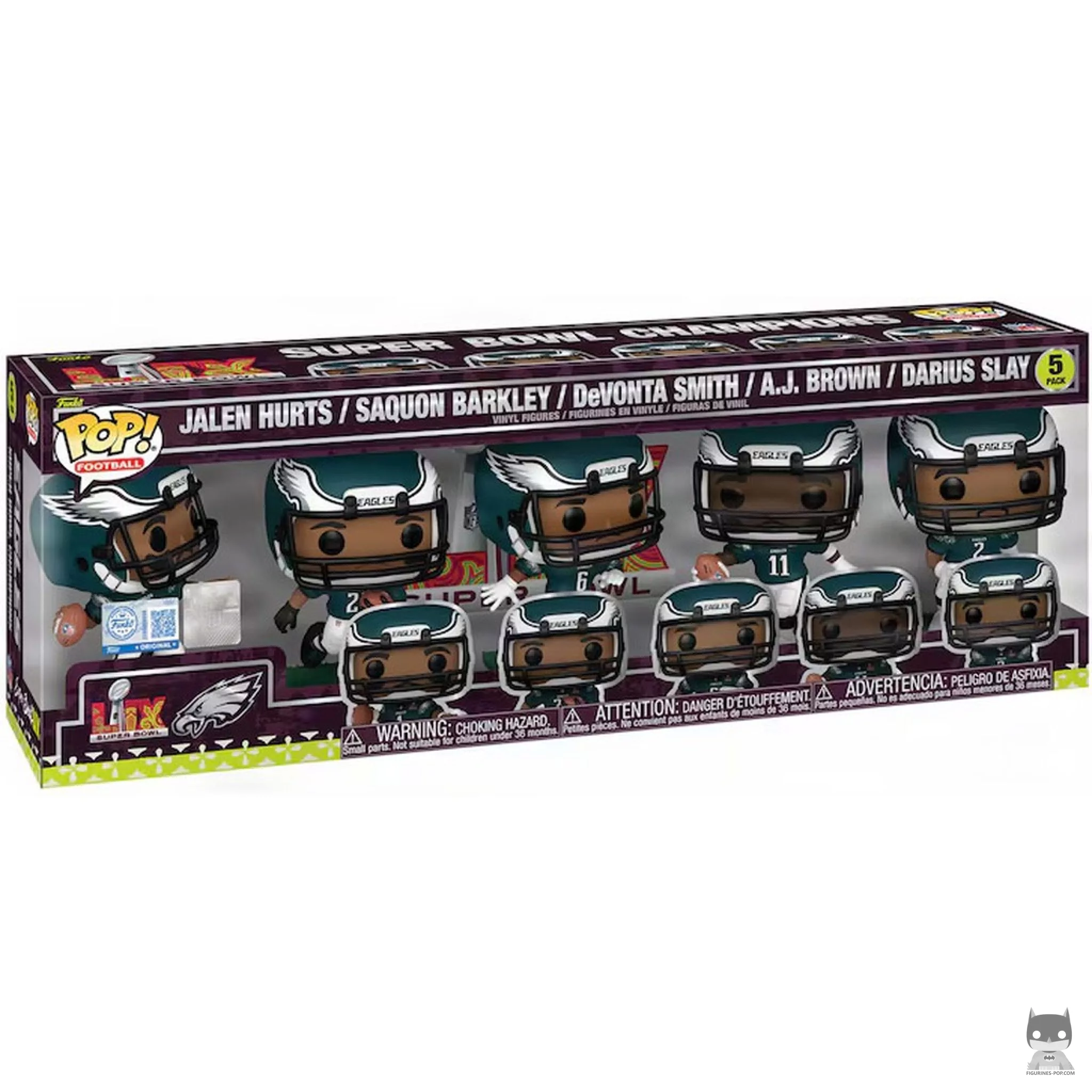 Figurine Funko POP Philadelphia Eagles Super Bowl LIX Champions avec boîte