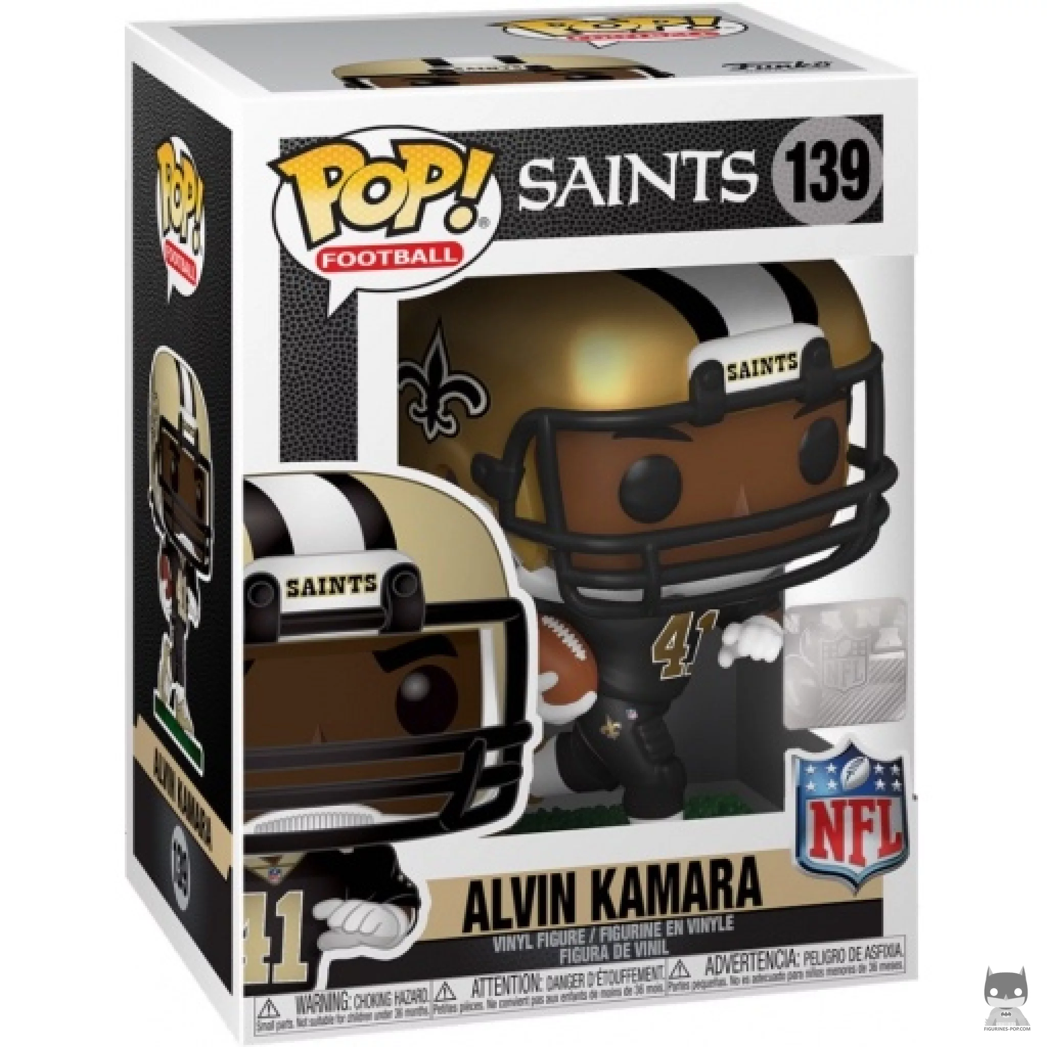 Figurine Funko POP Alvin Kamara avec boîte