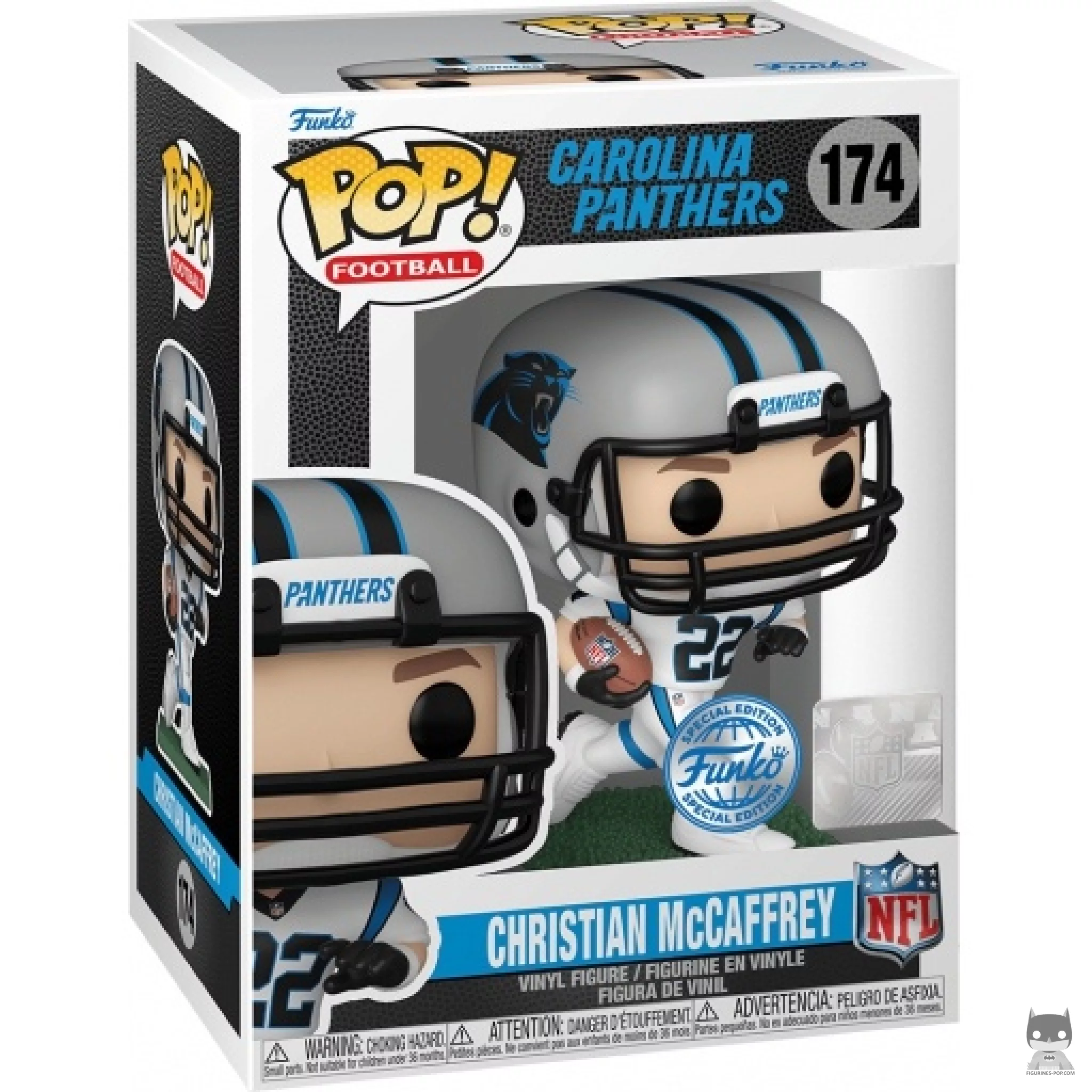 Figurine Funko POP Christian McCaffrey avec boîte