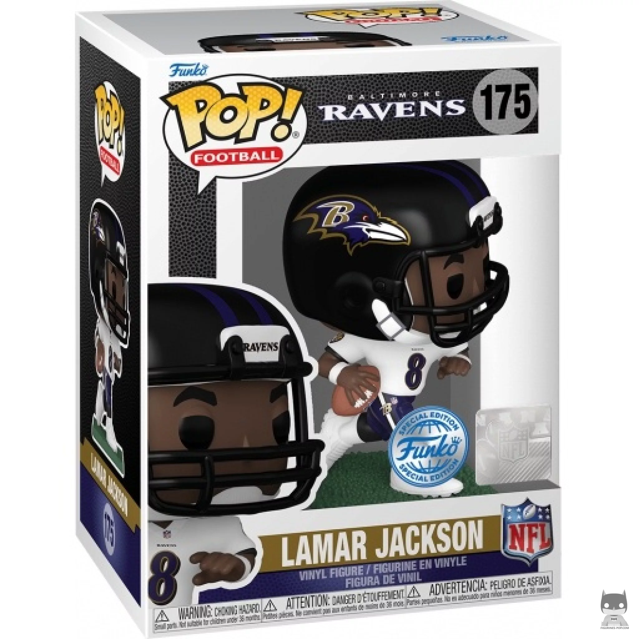 Figurine Funko POP Lamar Jackson avec boîte