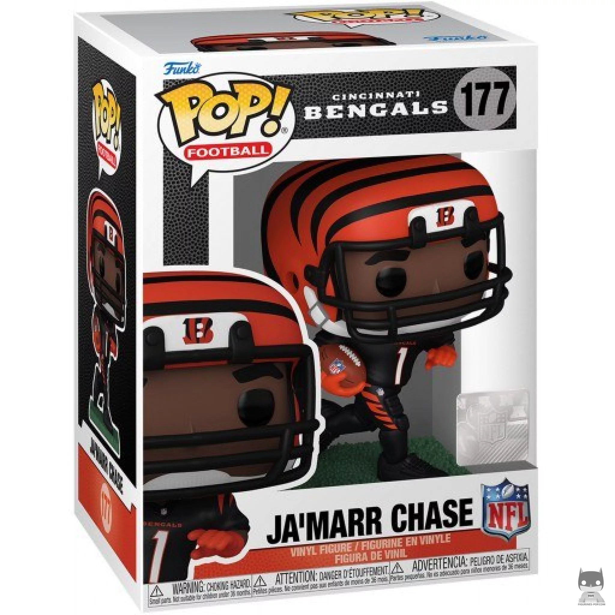 Figurine Funko POP Ja'Marr Chase avec boîte