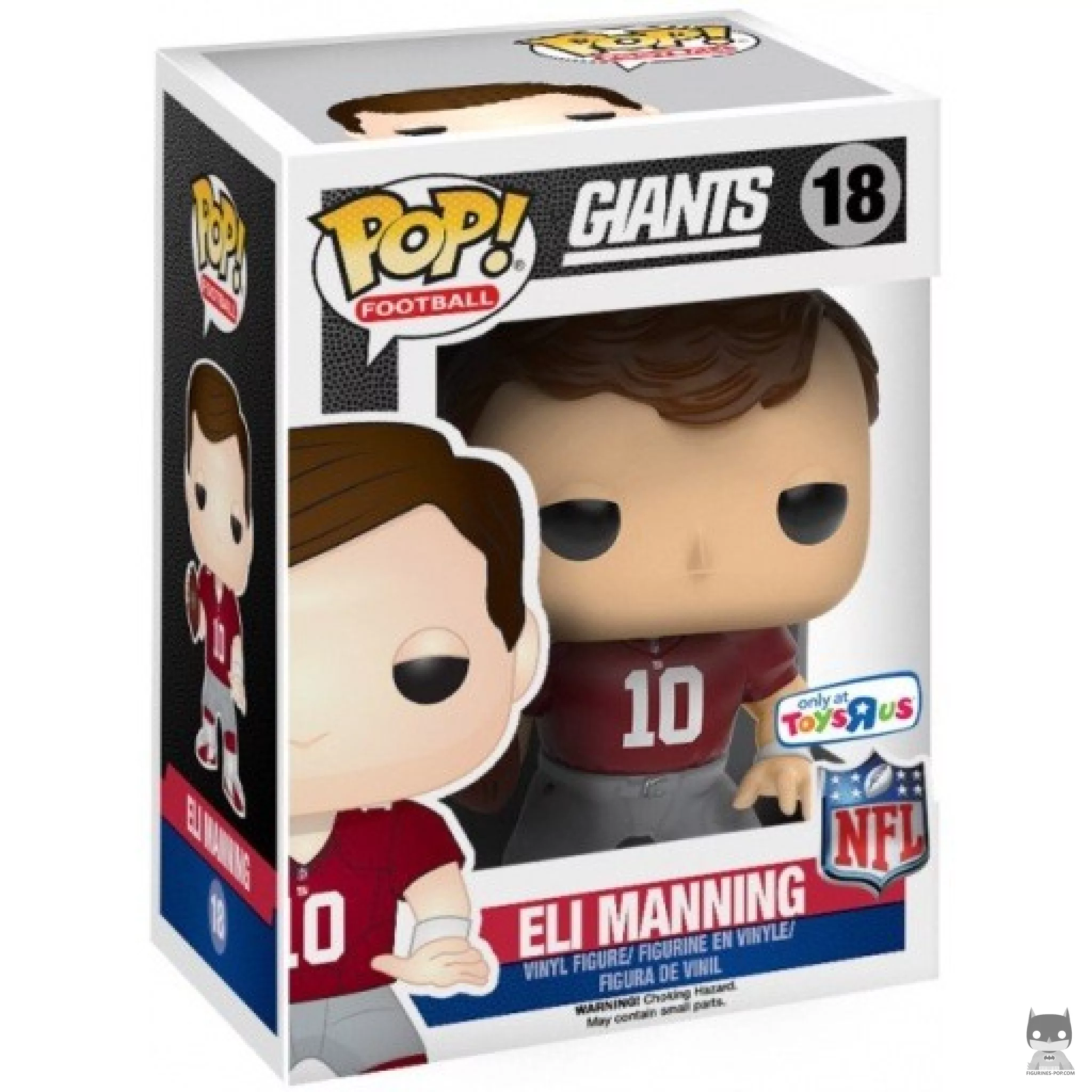 Figurine Funko POP Eli Manning (Maillot Throwback) avec boîte