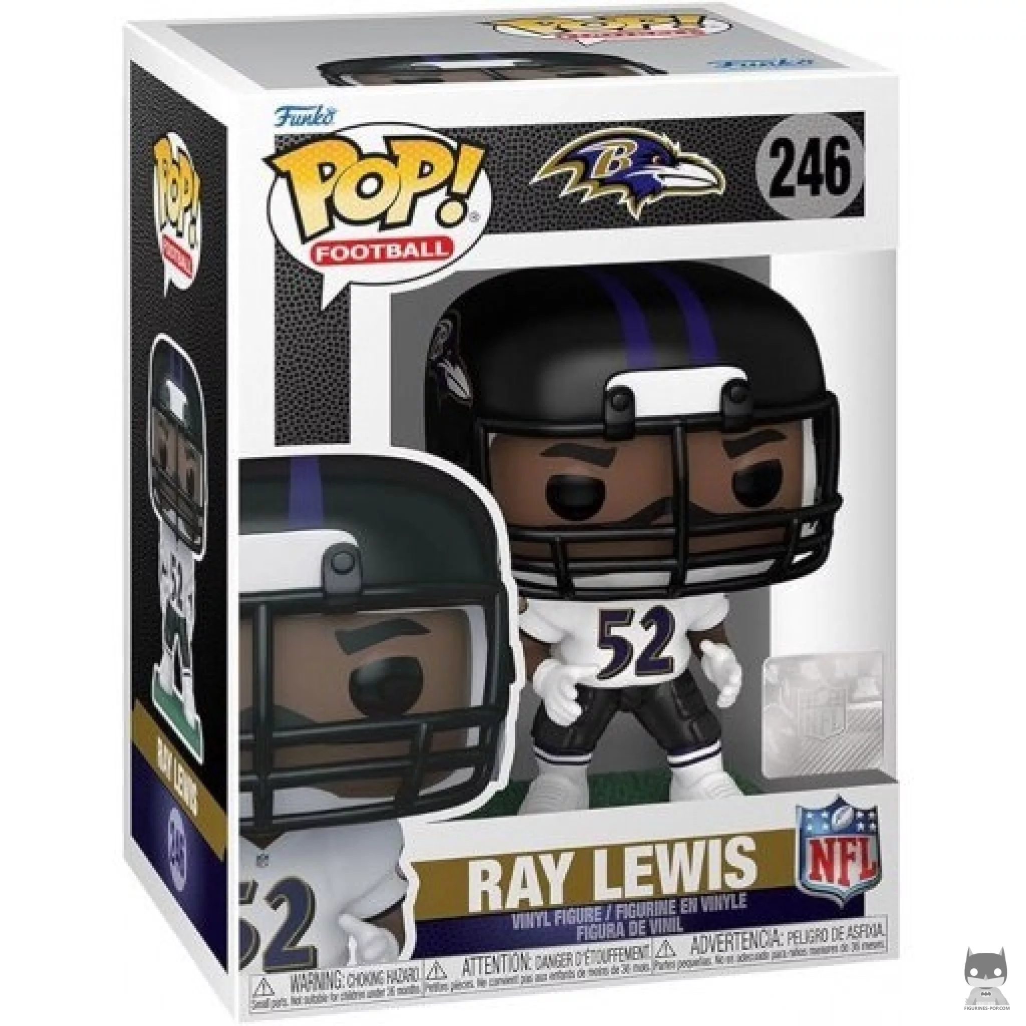 Figurine Funko POP Ray Lewis (Maillot Blanc) avec boîte