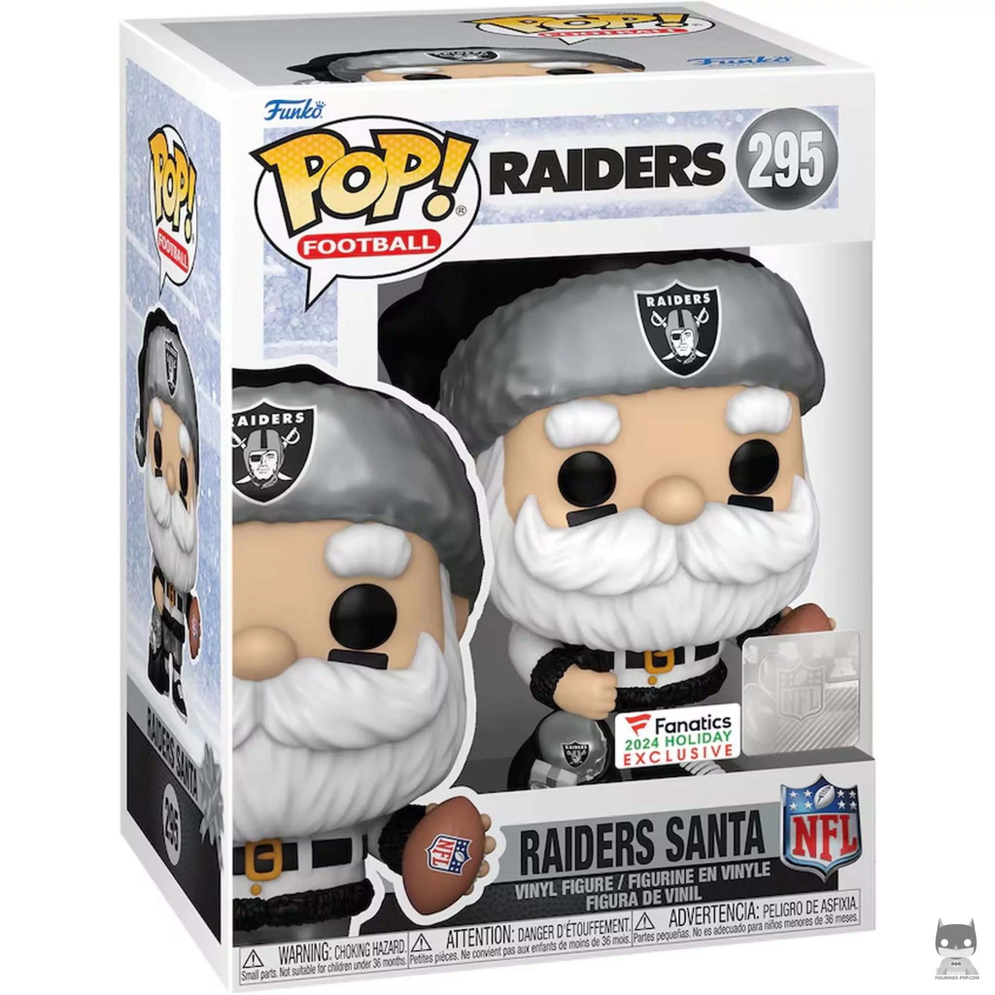 Figurine Funko POP Père Noël Las Vegas Raiders avec boîte