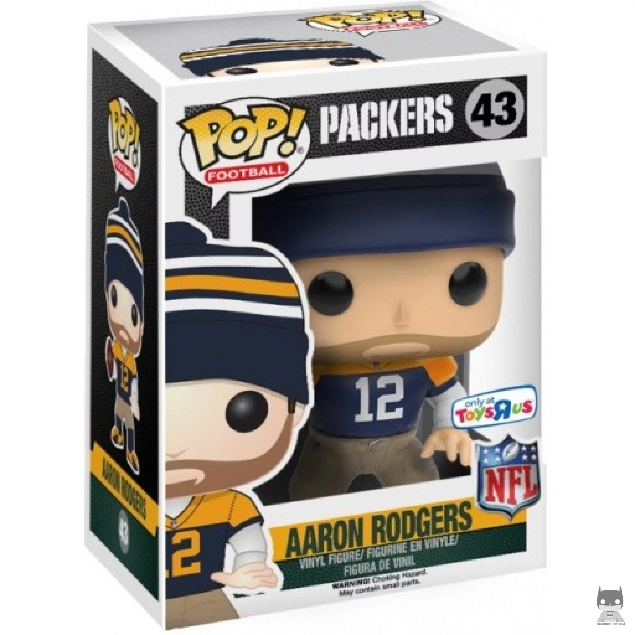 Figurine Funko POP Aaron Rodgers (Maillot Throwback) avec boîte