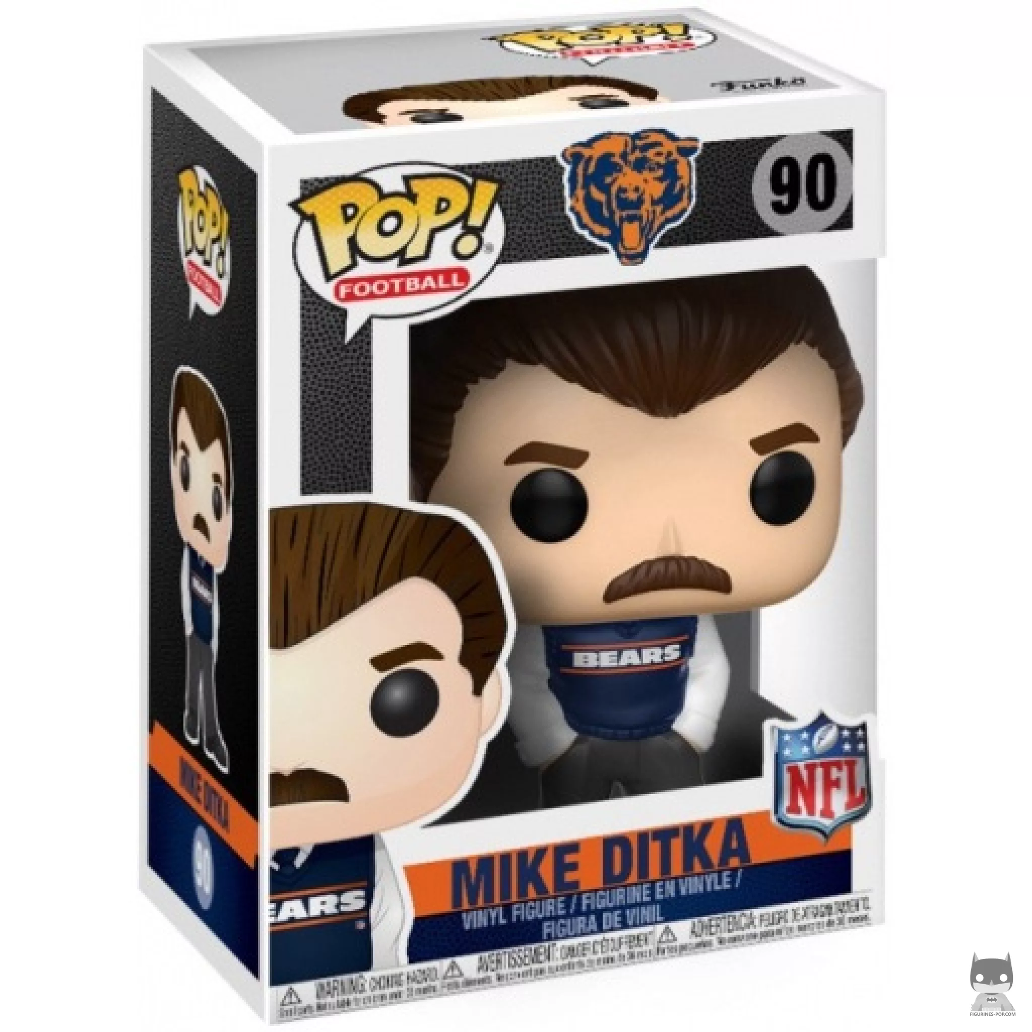 Figurine Funko POP Mike Ditka (Bears Coach) avec boîte