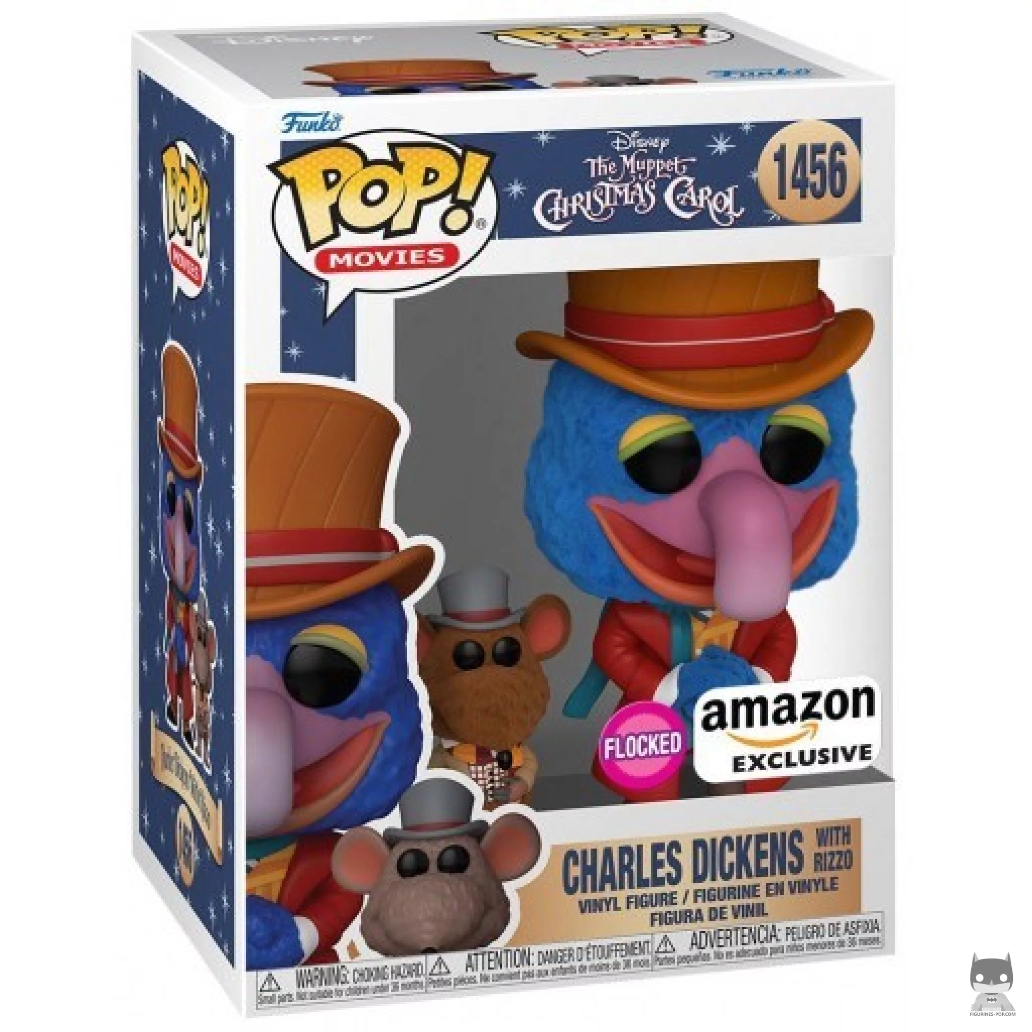 Figurine Funko POP Charles Dickens avec Rizzo (Flocked) avec boîte