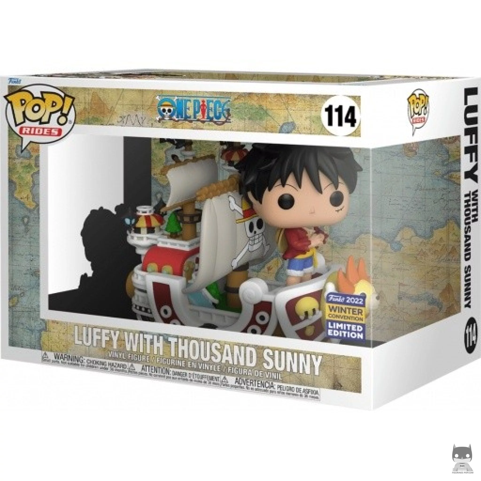 Figurine Funko POP Luffy avec Thousand Sunny avec boîte