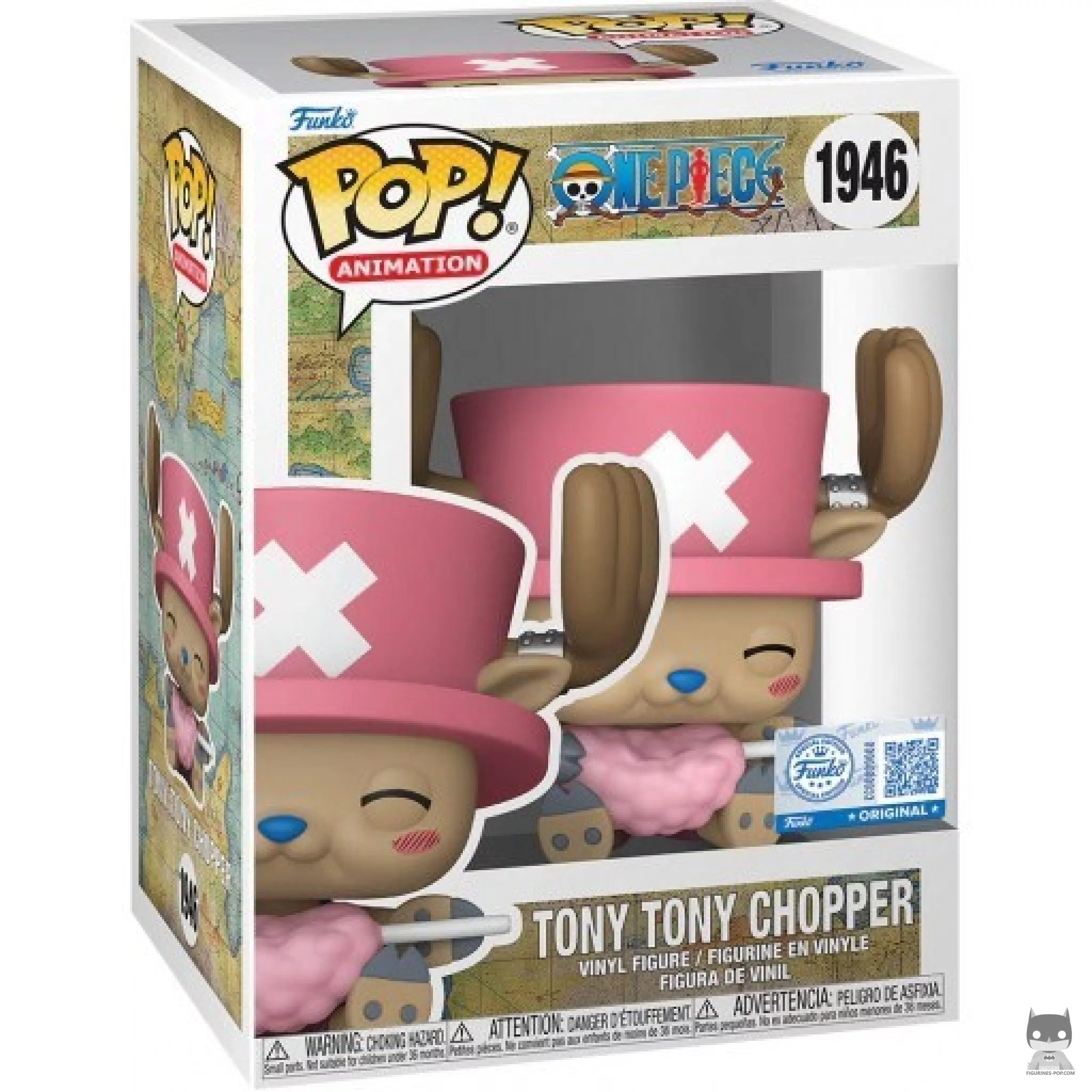 Figurine Funko POP Tony Tony Chopper avec Barbe à Papa avec boîte