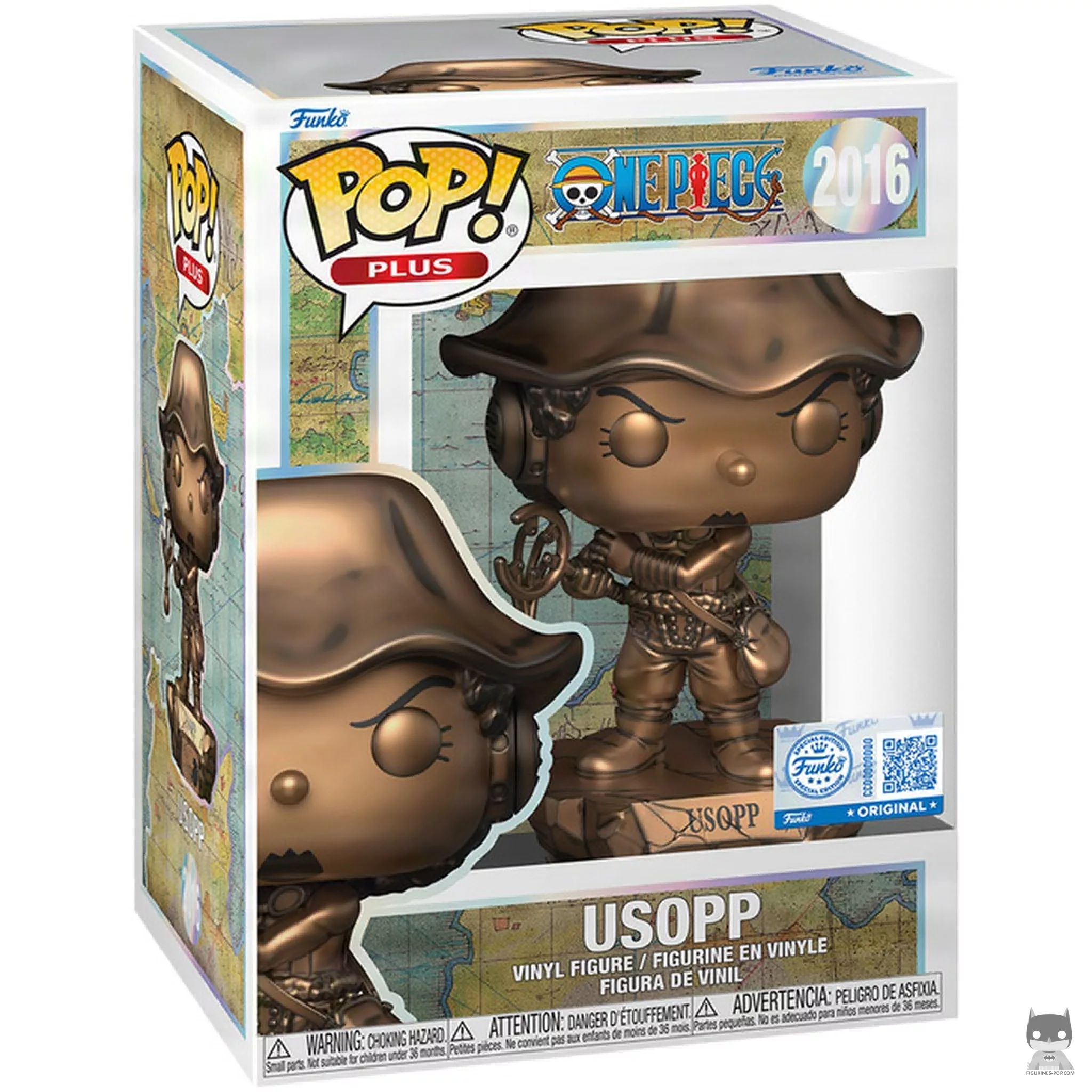 Figurine Funko POP Usopp (Bronze) avec boîte