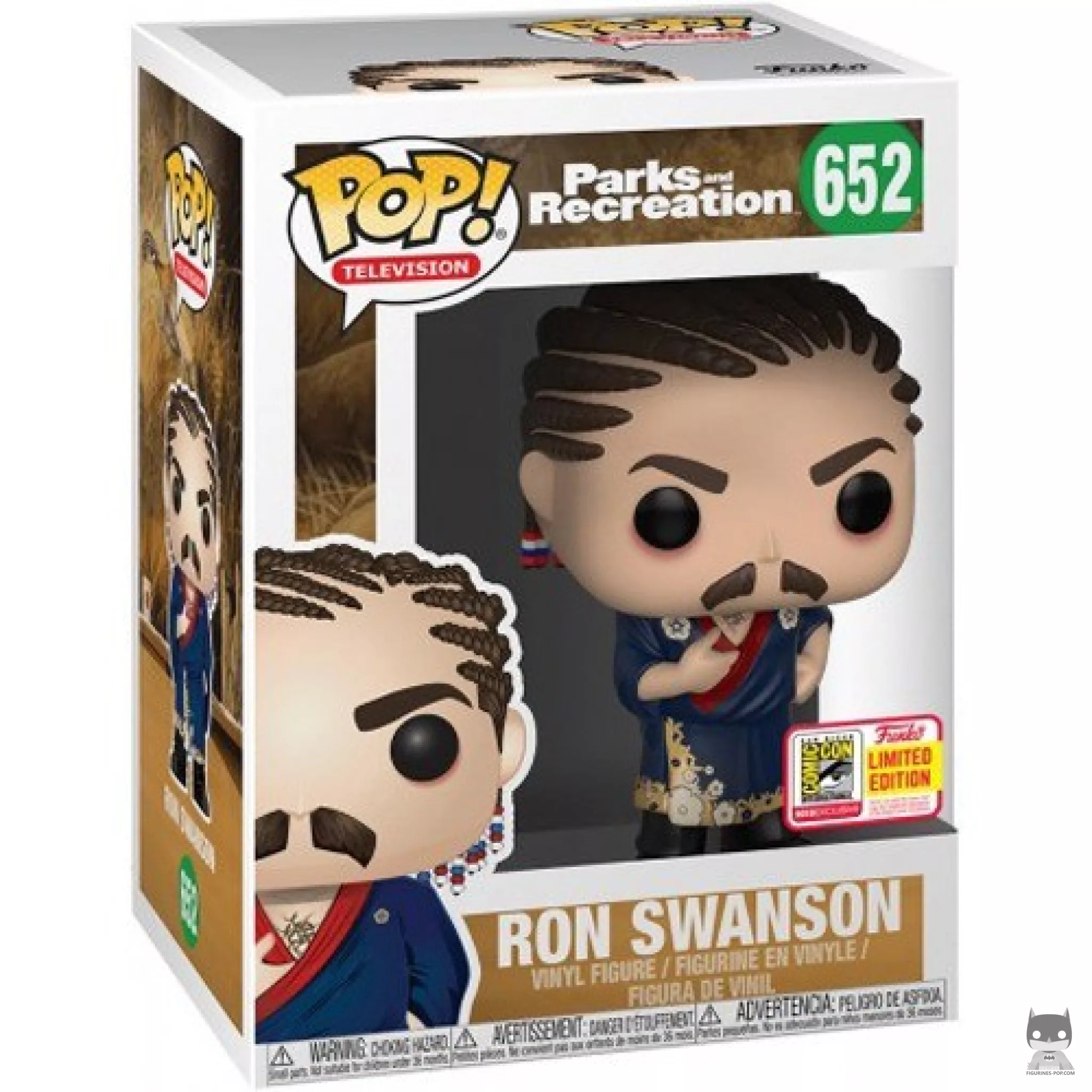 Figurine Funko POP Ron Swanson (avec Dreadlocks) avec boîte