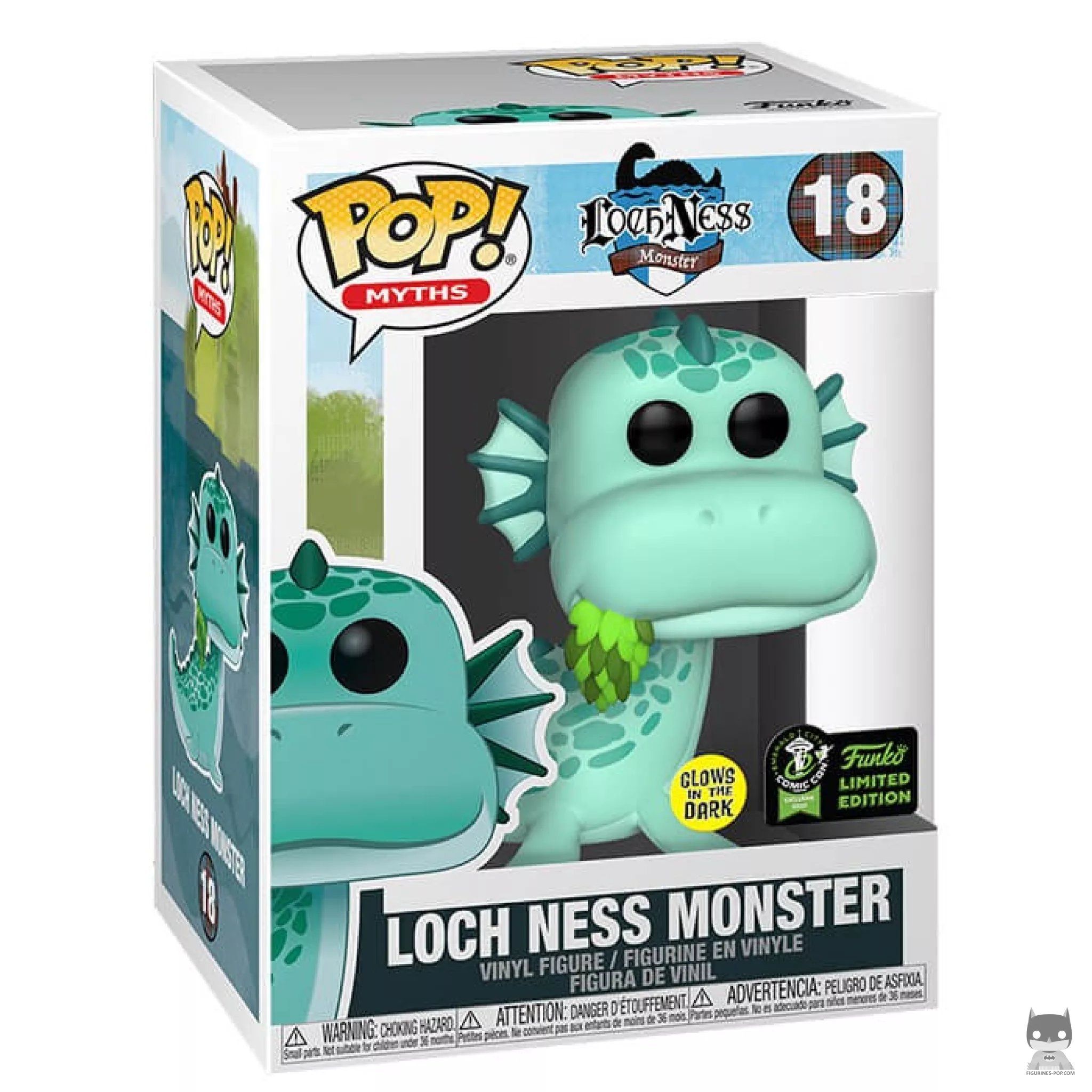 Figurine Funko POP Le monstre du Loch Ness (Glow in The Dark) avec boîte
