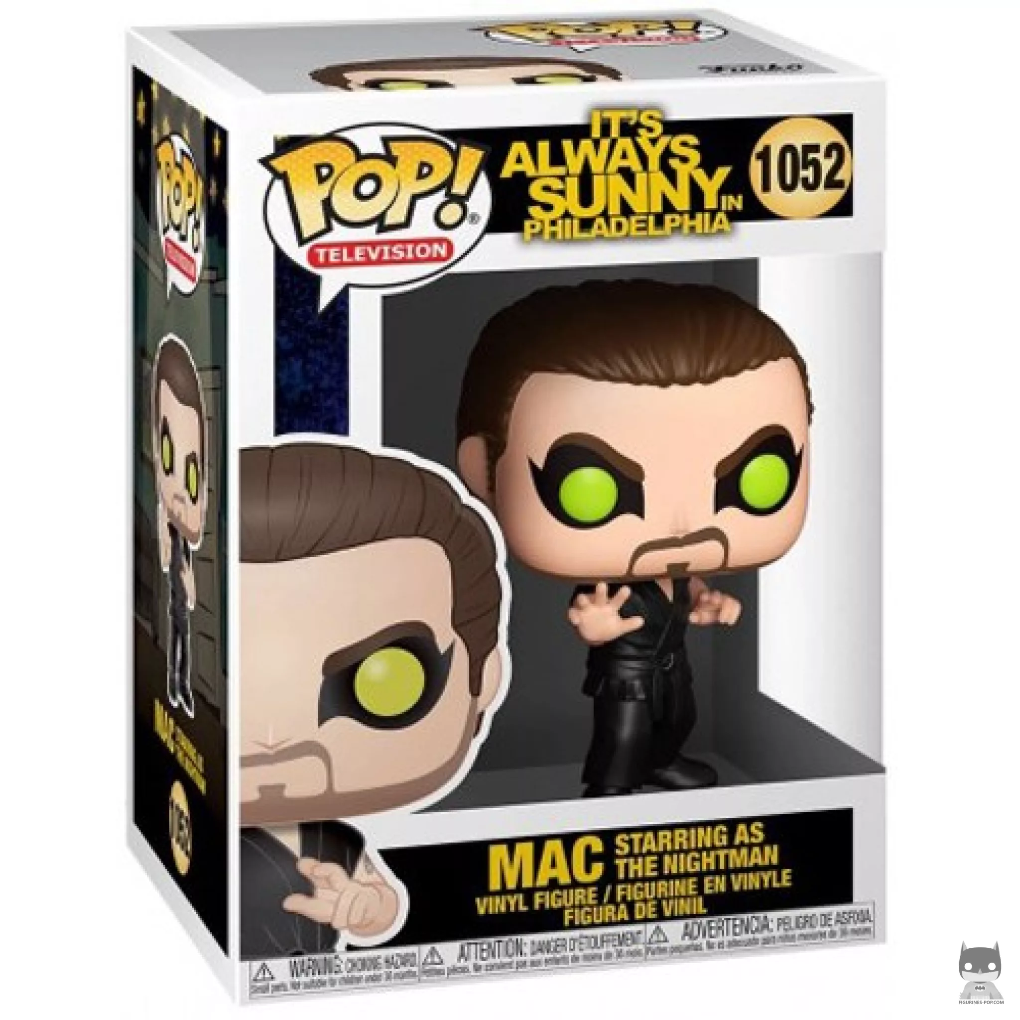 Figurine Funko POP Mac interprétant Nightman avec boîte