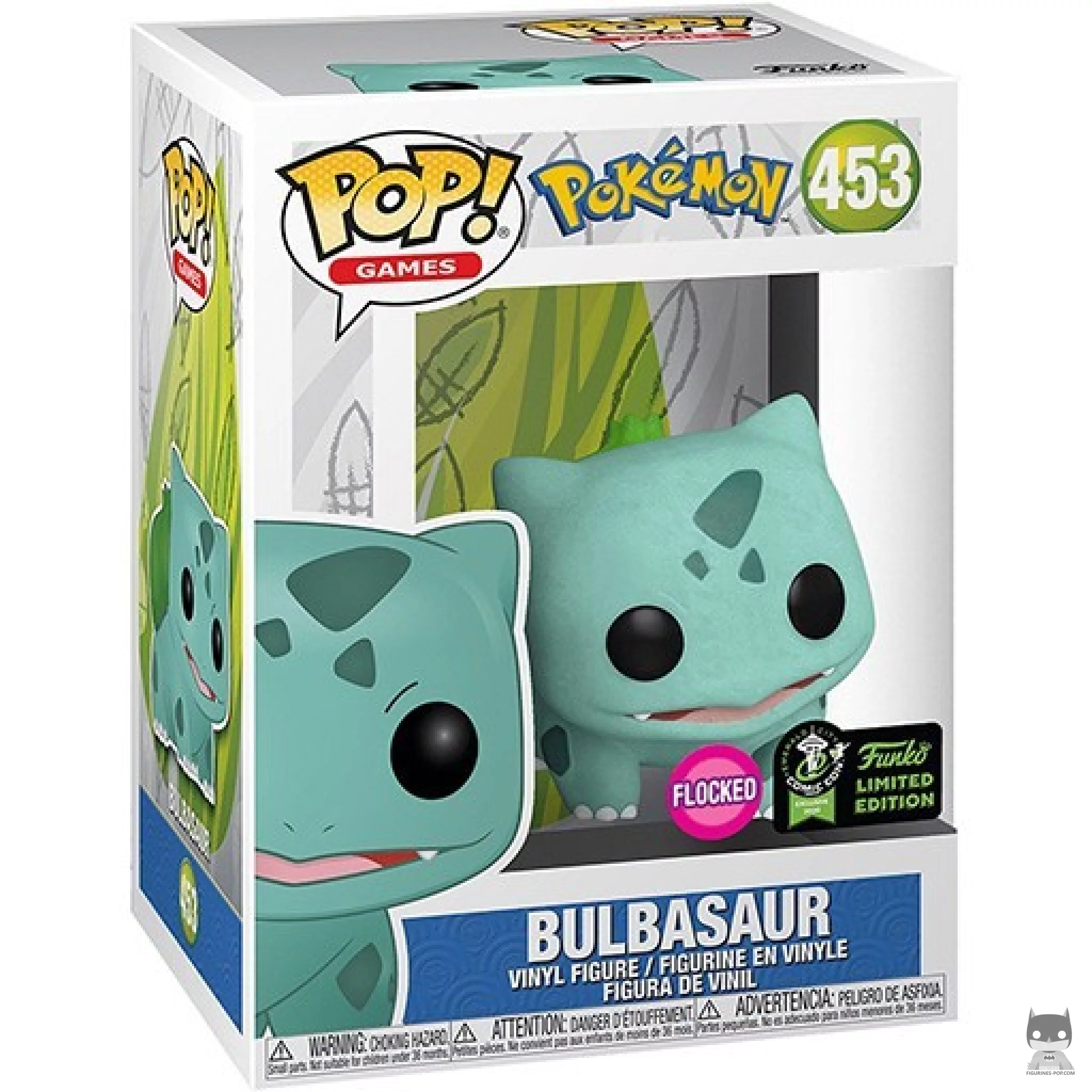 Figurine Funko POP Bulbizarre (Flocked) avec boîte
