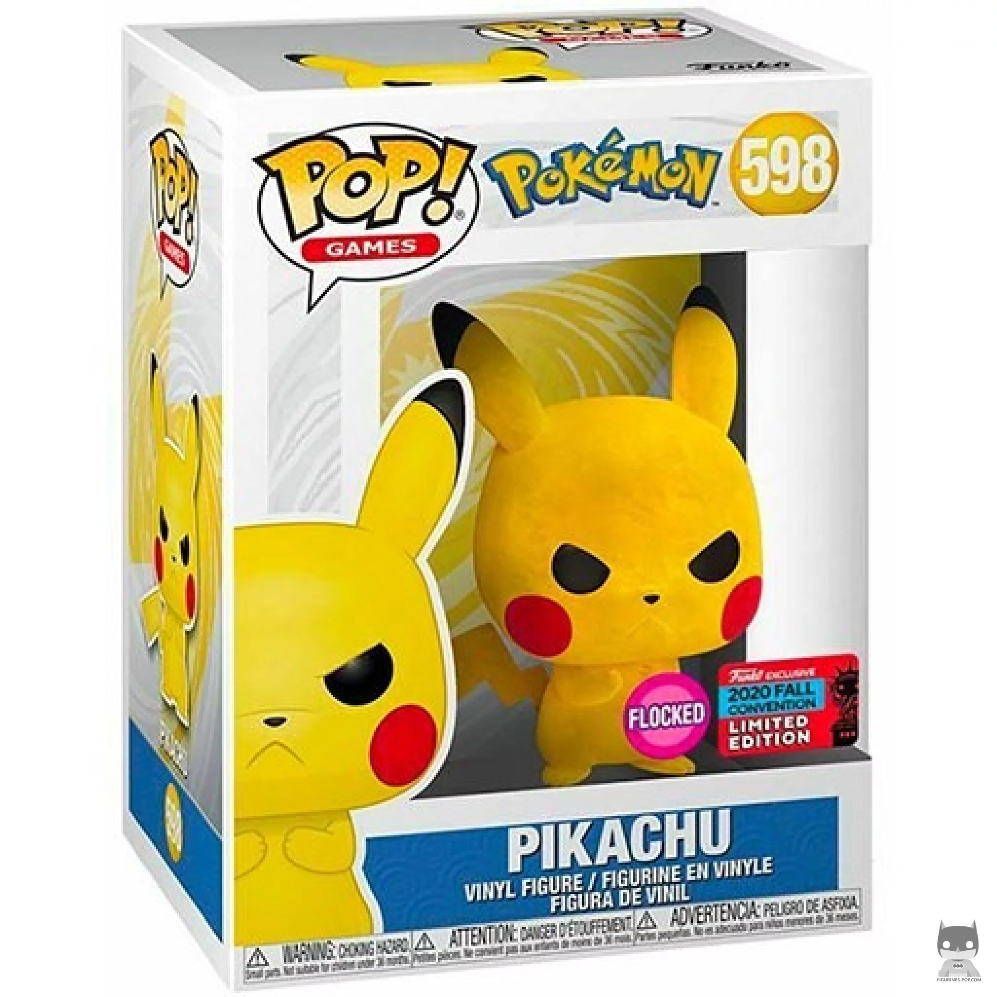 Figurine Funko POP Pikachu (Flocked) avec boîte