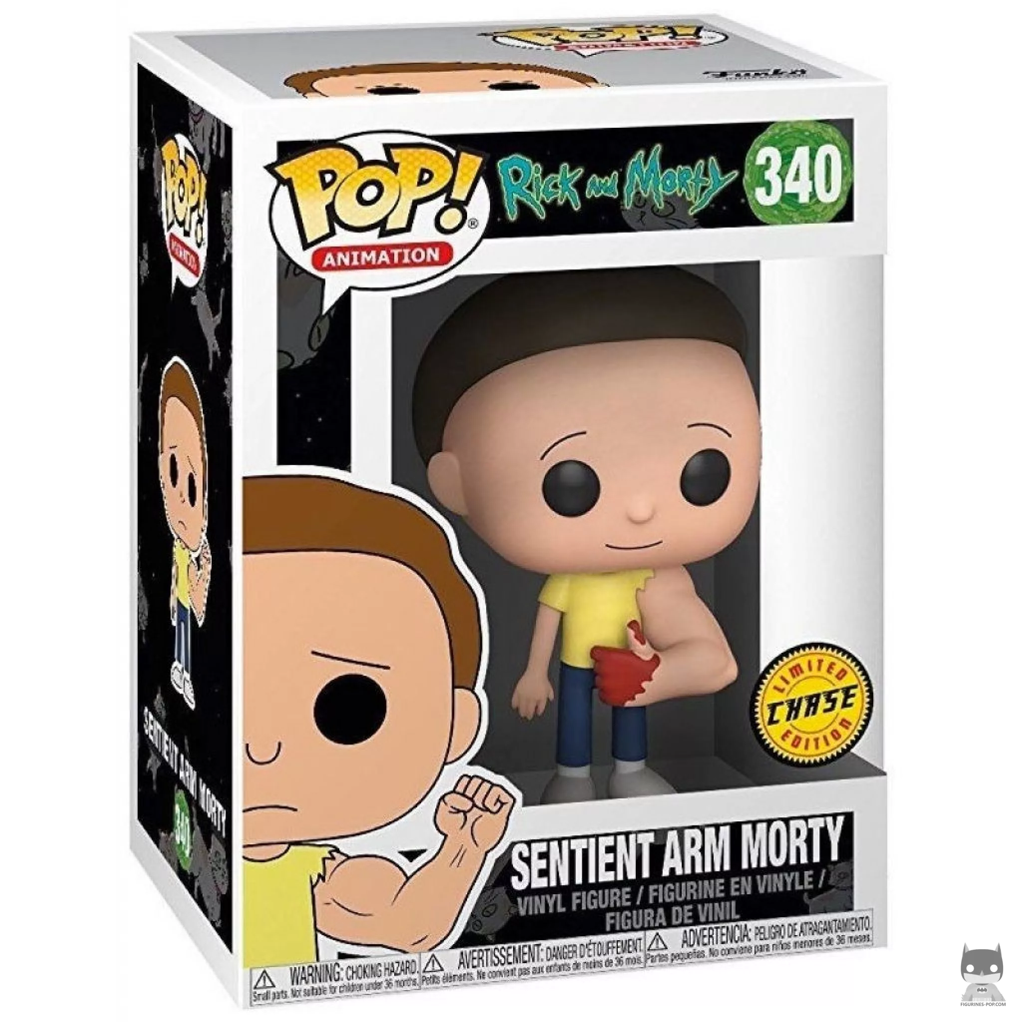 Figurine Funko POP Morty Bras sensible (Chase) avec boîte