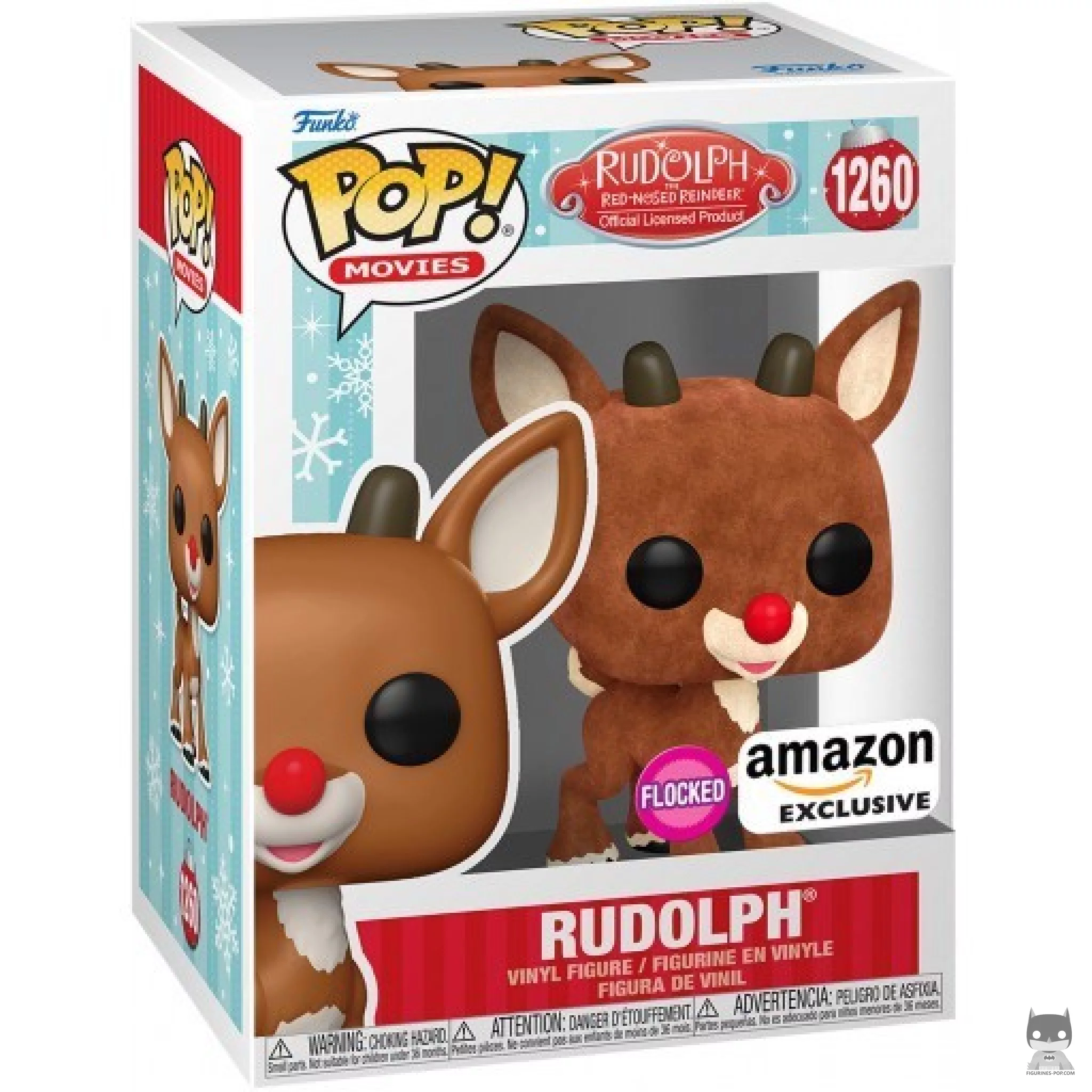 Figurine Funko POP Rudolph (Flocked) avec boîte