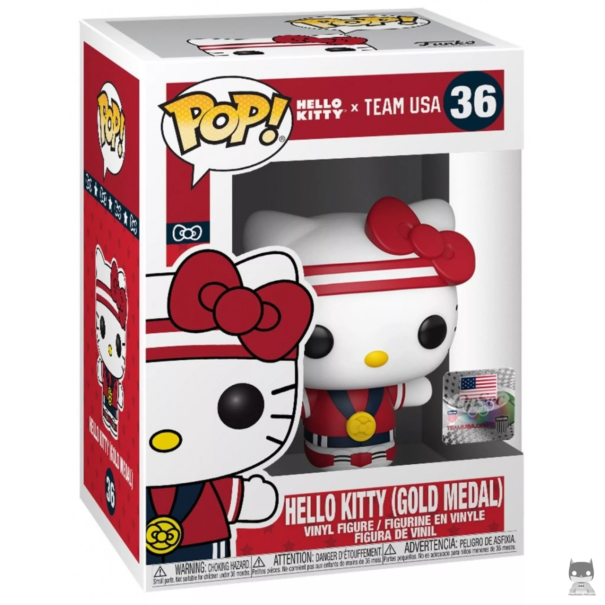 Figurine Funko POP Hello Kitty (Médaille d'Or) avec boîte
