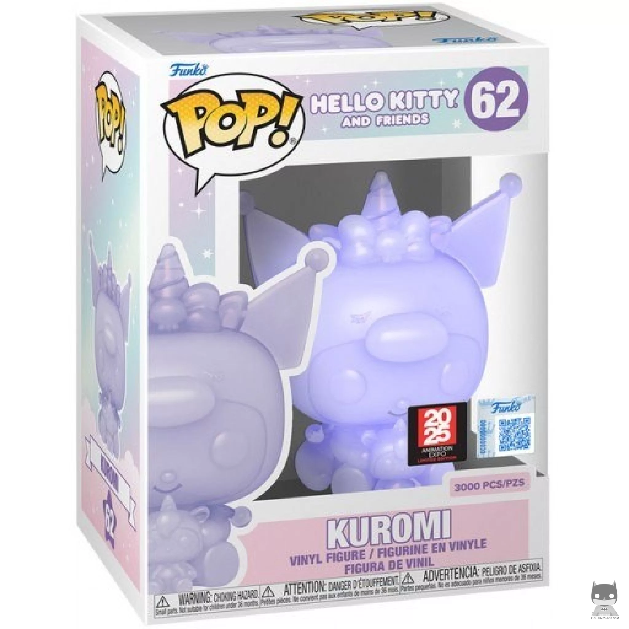 Figurine Funko POP Kuromi (Transclucent) avec boîte