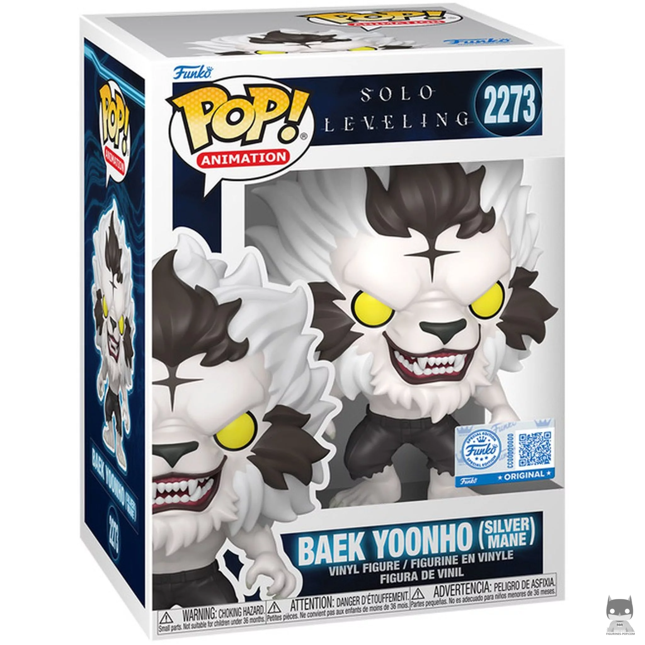 Figurine Funko POP Baek Yoonho (Silver Mane) avec boîte