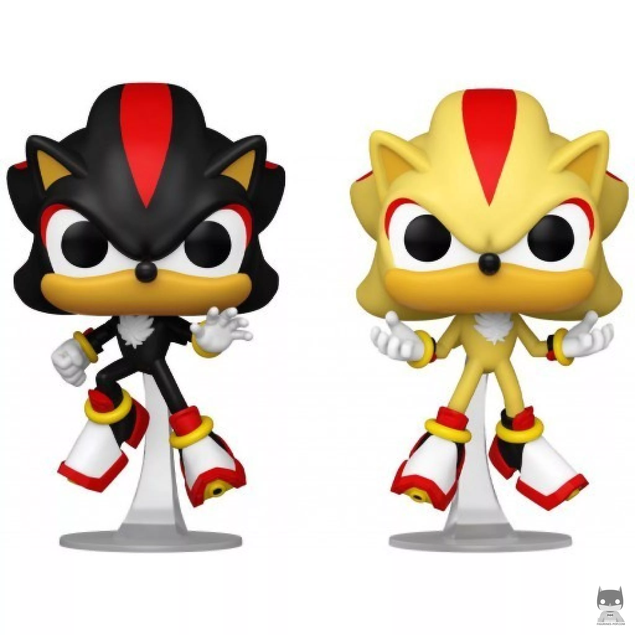Figurine Funko POP Shadow & Super Shadow (Glow in the Dark) (Sonic le Hérisson)