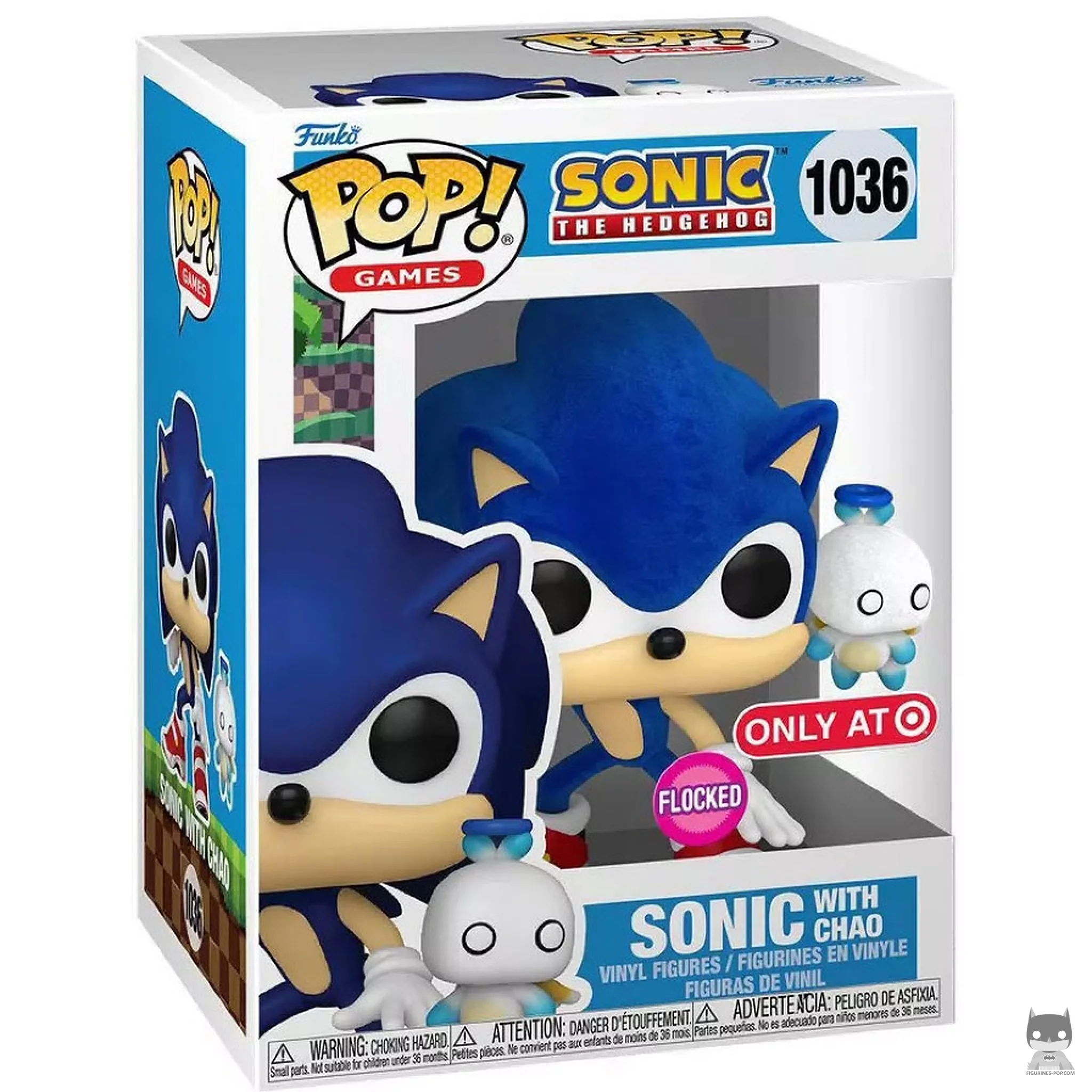 Figurine Funko POP Sonic avec Chao (Flocked) avec boîte