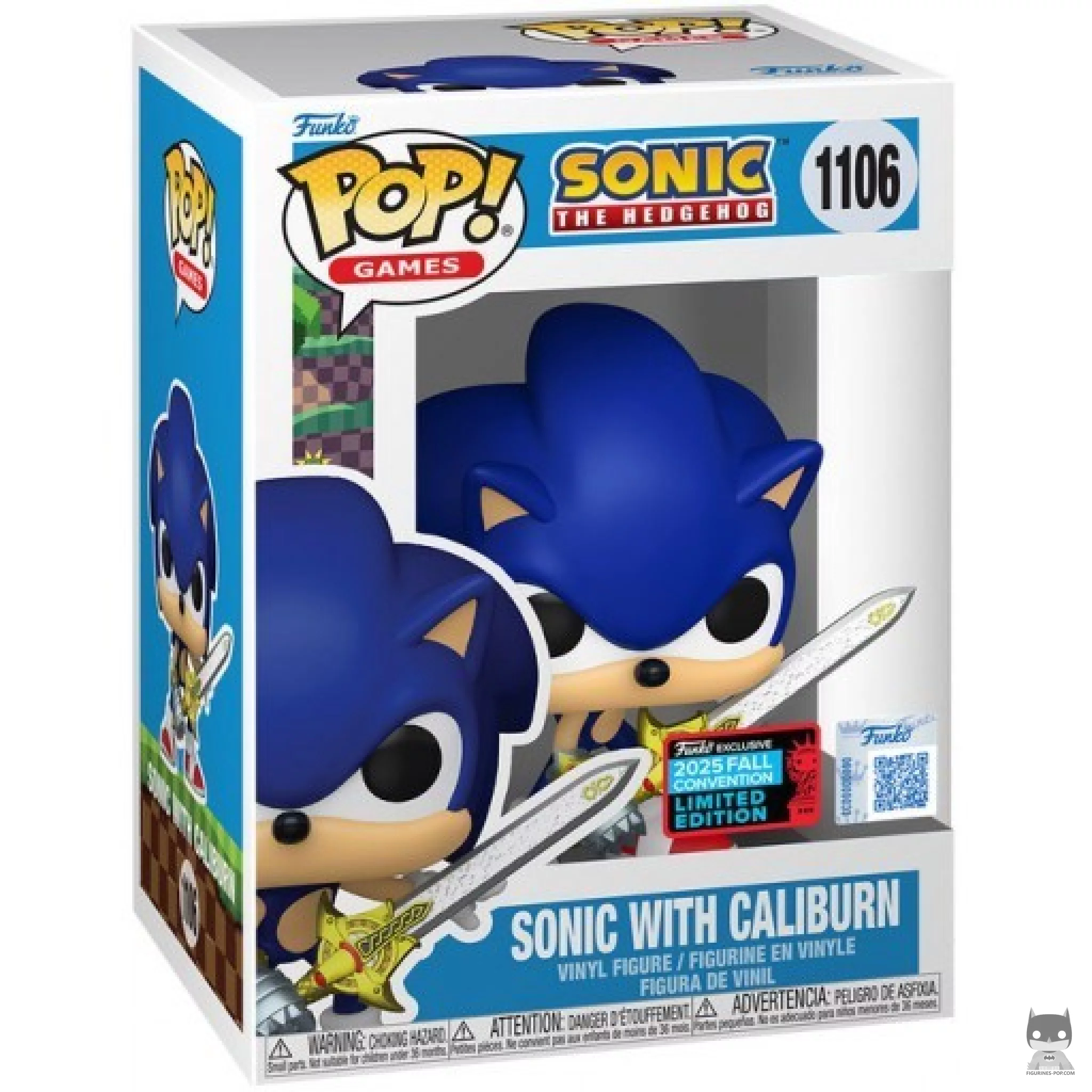 Figurine Funko POP Sonic avec Caliburn avec boîte